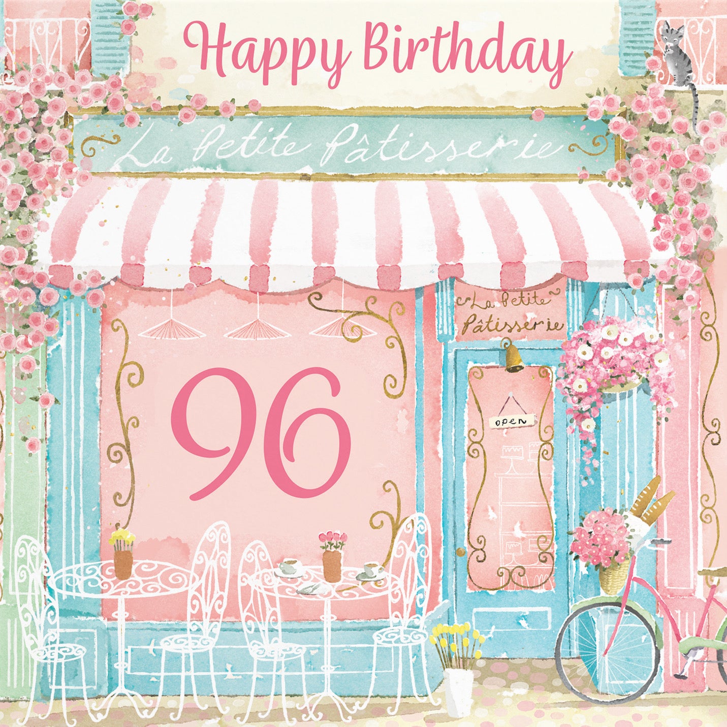 La Petite Patisserie 96th Birthday Card Milo's Gallery - Default Title (B0DFMWB3SC)