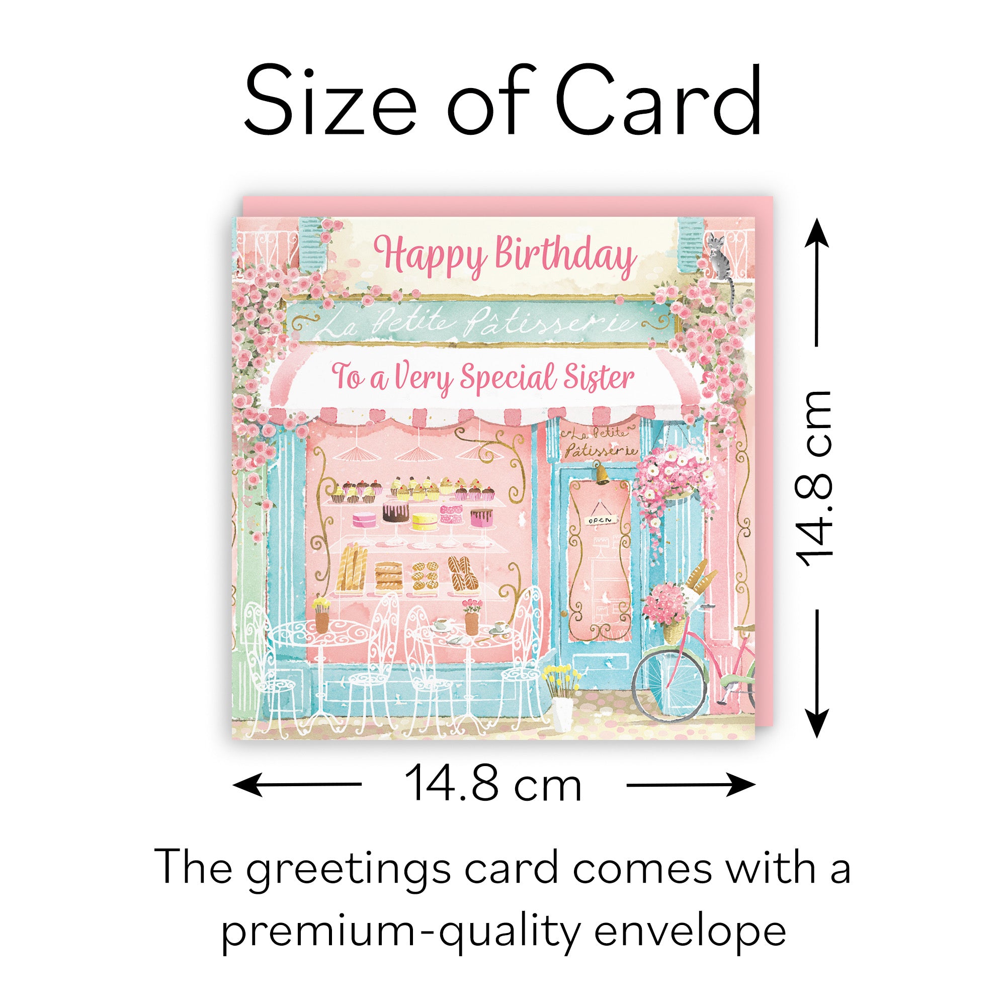 La Petite Patisserie Sister Birthday Card Milo's Gallery - Default Title (B0DFMWDC7Q)