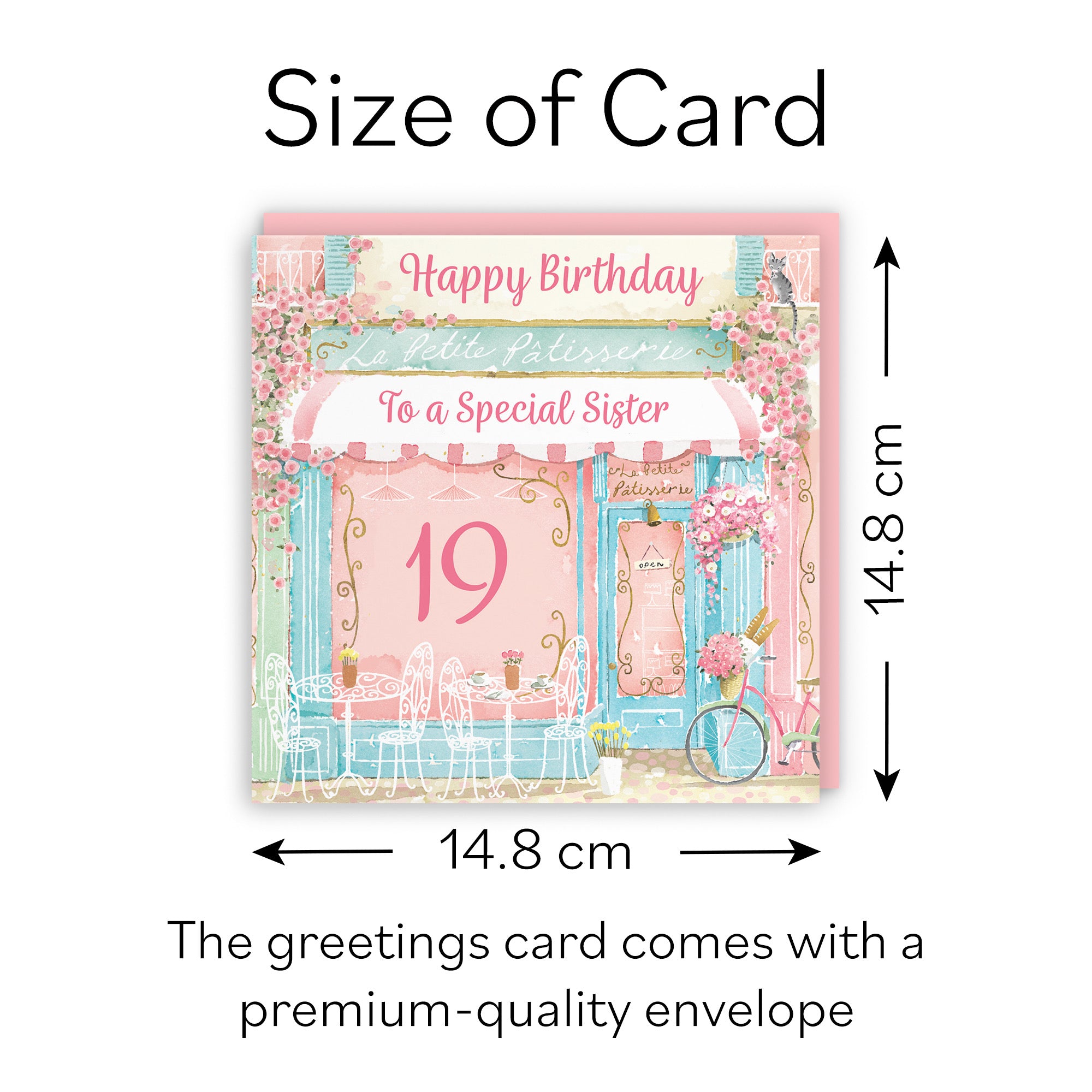 19th Sister La Petite Patisserie Birthday Card Milo's Gallery - Default Title (B0DFMWG1JD)