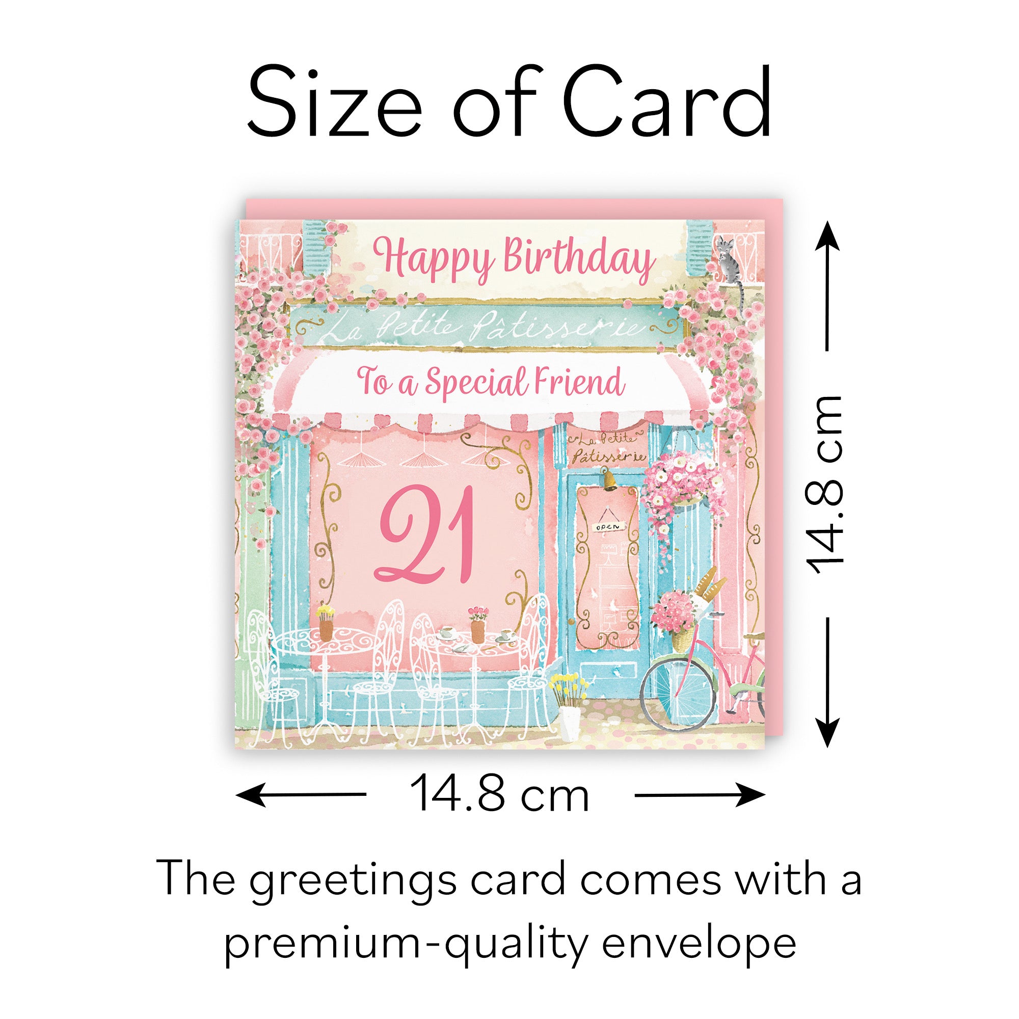 21st Friend La Petite Patisserie Birthday Card Milo's Gallery - Default Title (B0DFMWGXW2)