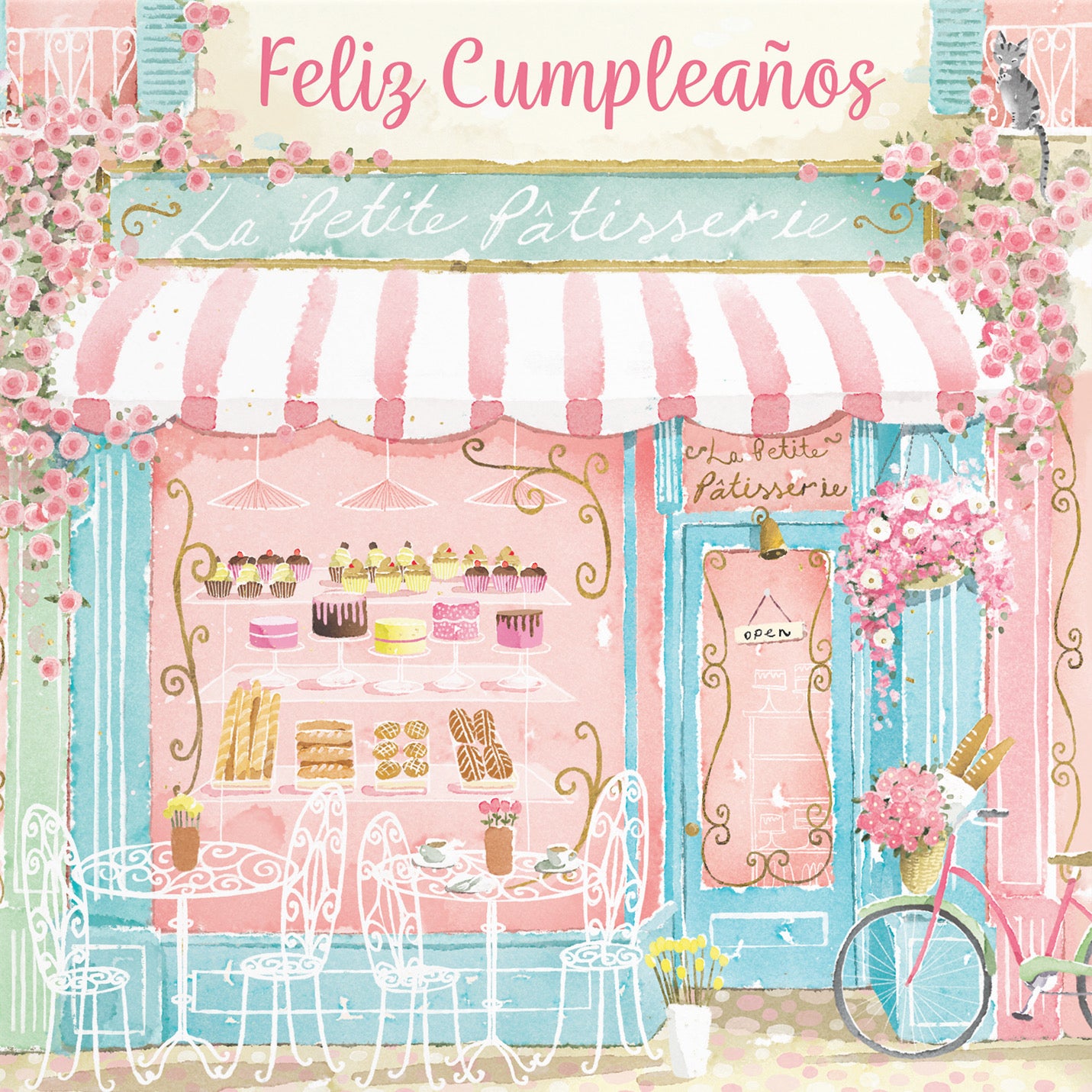 La Petite Patisserie Spanish Birthday Card Milo's Gallery - Default Title (B0DFMWJ3BP)