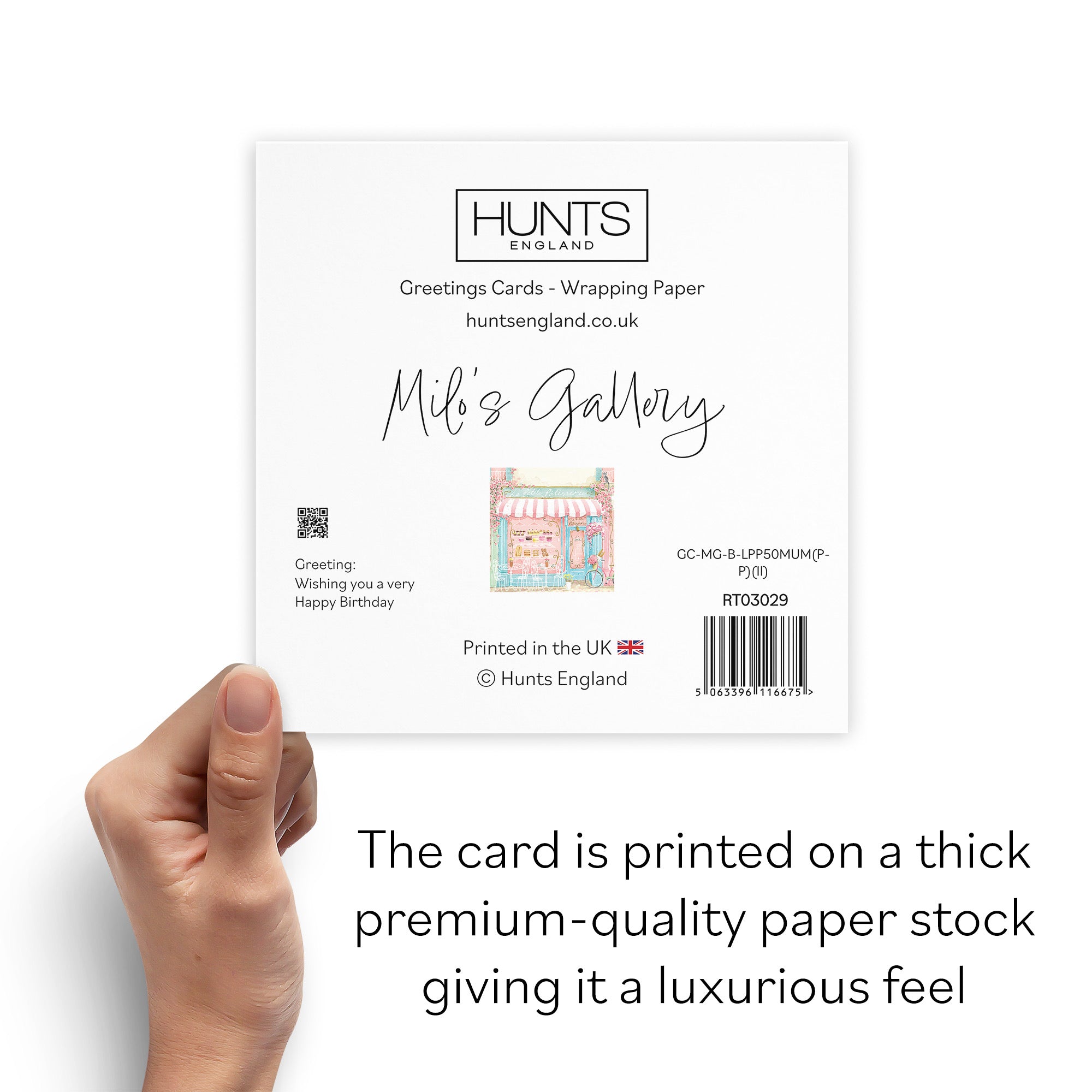 50th Mum La Petite Patisserie Birthday Card Milo's Gallery - Default Title (B0DFMX17QR)