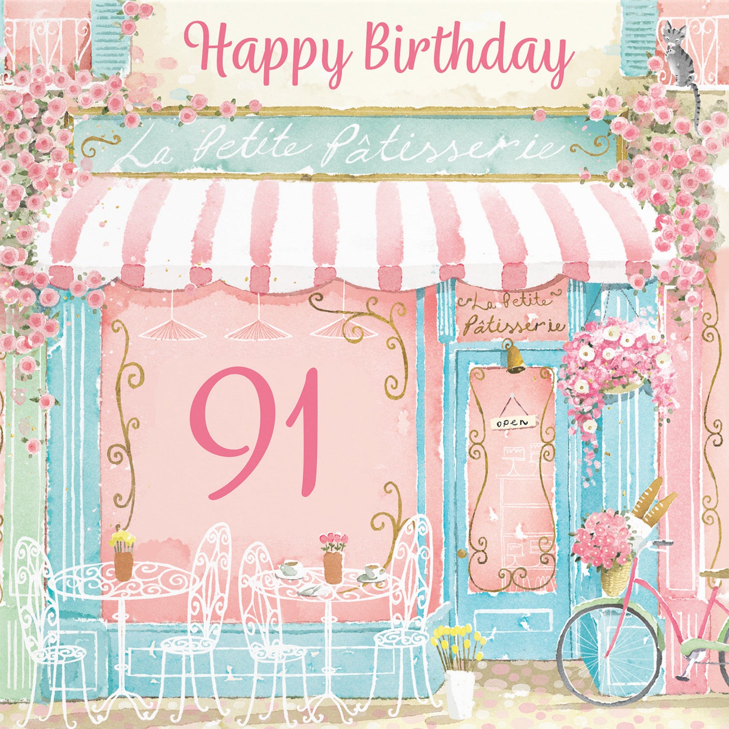 La Petite Patisserie 91st Birthday Card Milo's Gallery - Default Title (B0DFMXGX33)