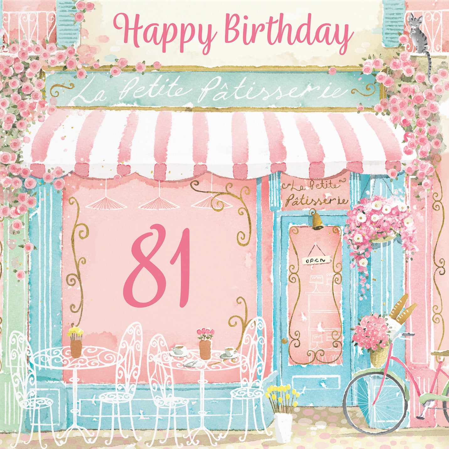 La Petite Patisserie 81st Birthday Card Milo's Gallery - Default Title (B0DFMXHZD1)