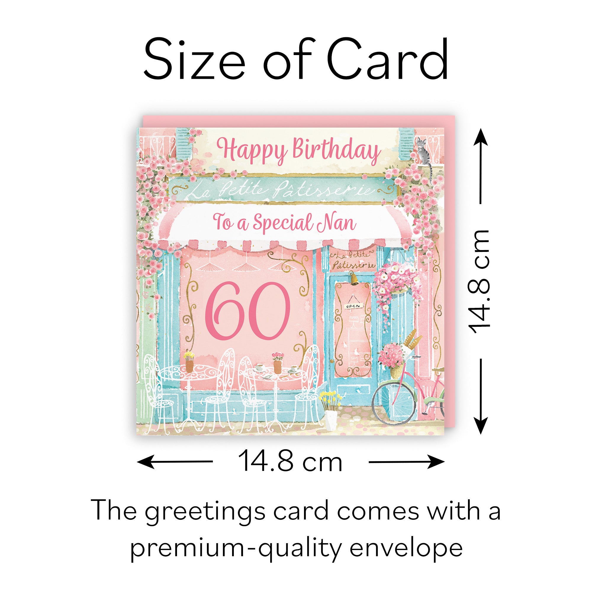 60th Nan La Petite Patisserie Birthday Card Milo's Gallery - Default Title (B0DFMXLYT4)