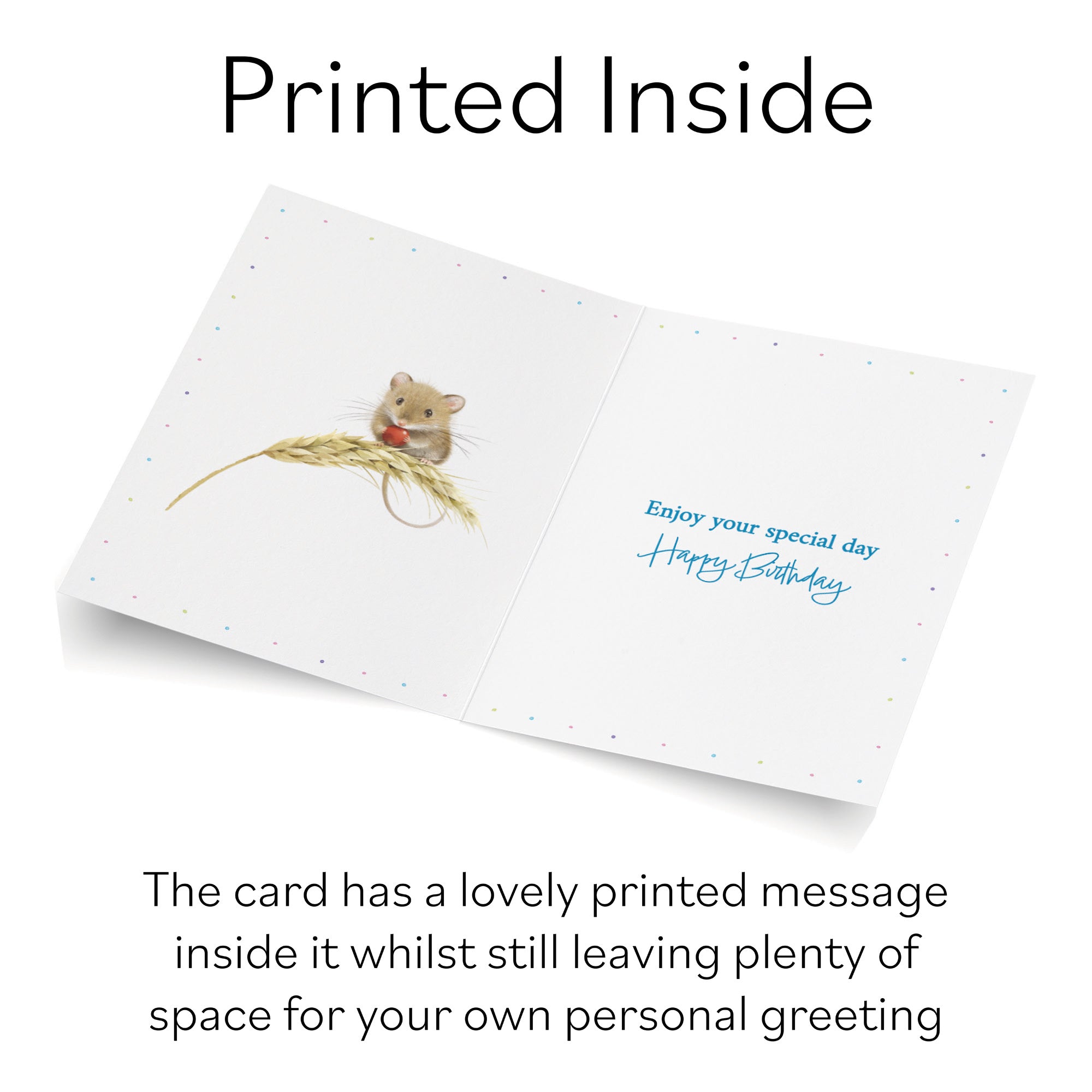 Husband Gold Foil Birthday Card Harvest Mice Milo's Gallery - Default Title (B0DG31PR5L)