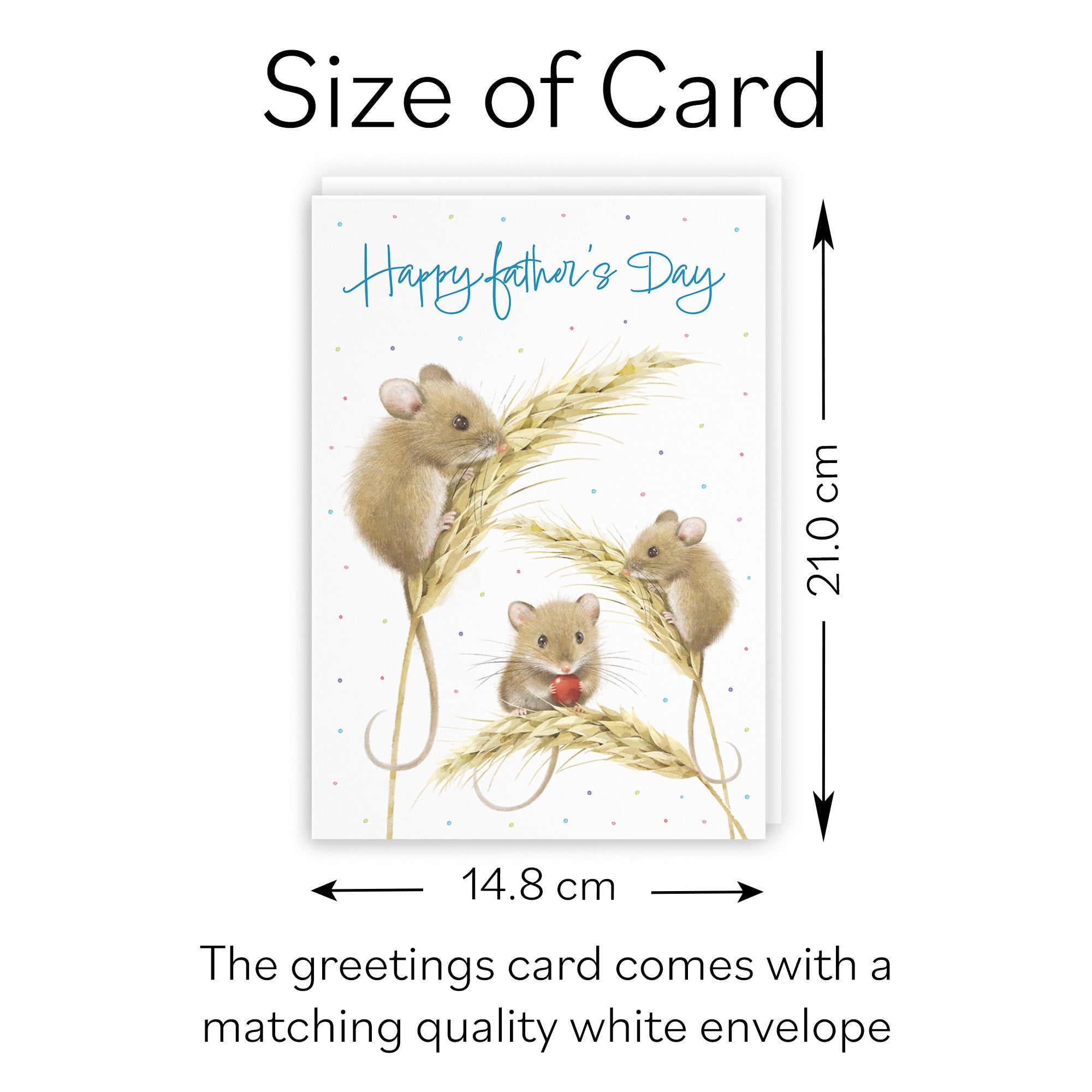 Father's Day Card Harvest Mice Milo's Gallery - Default Title (B0DG337L4K)