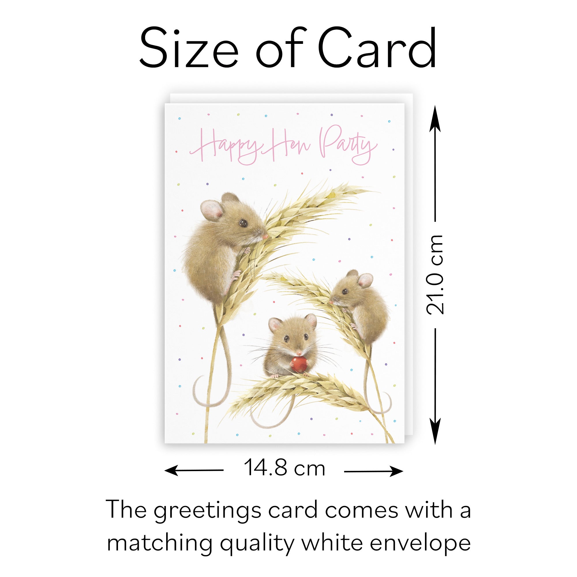 Hen Party Card Harvest Mice Milo's Gallery - Default Title (B0DG3547M9)