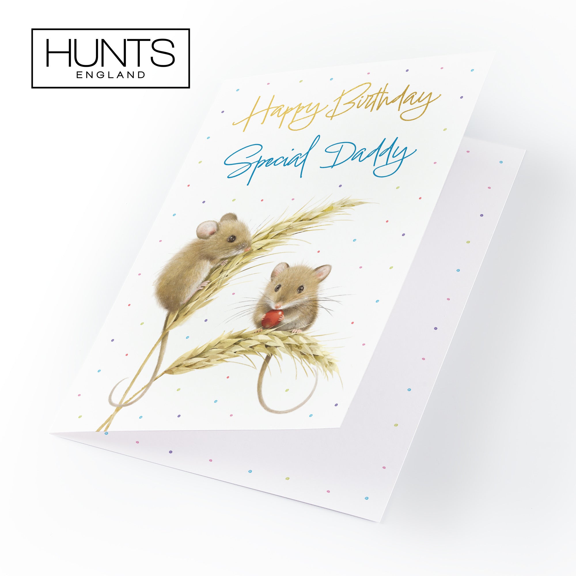 Daddy Gold Foil Birthday Card Harvest Mice Milo's Gallery - Default Title (B0DG36F9KY)