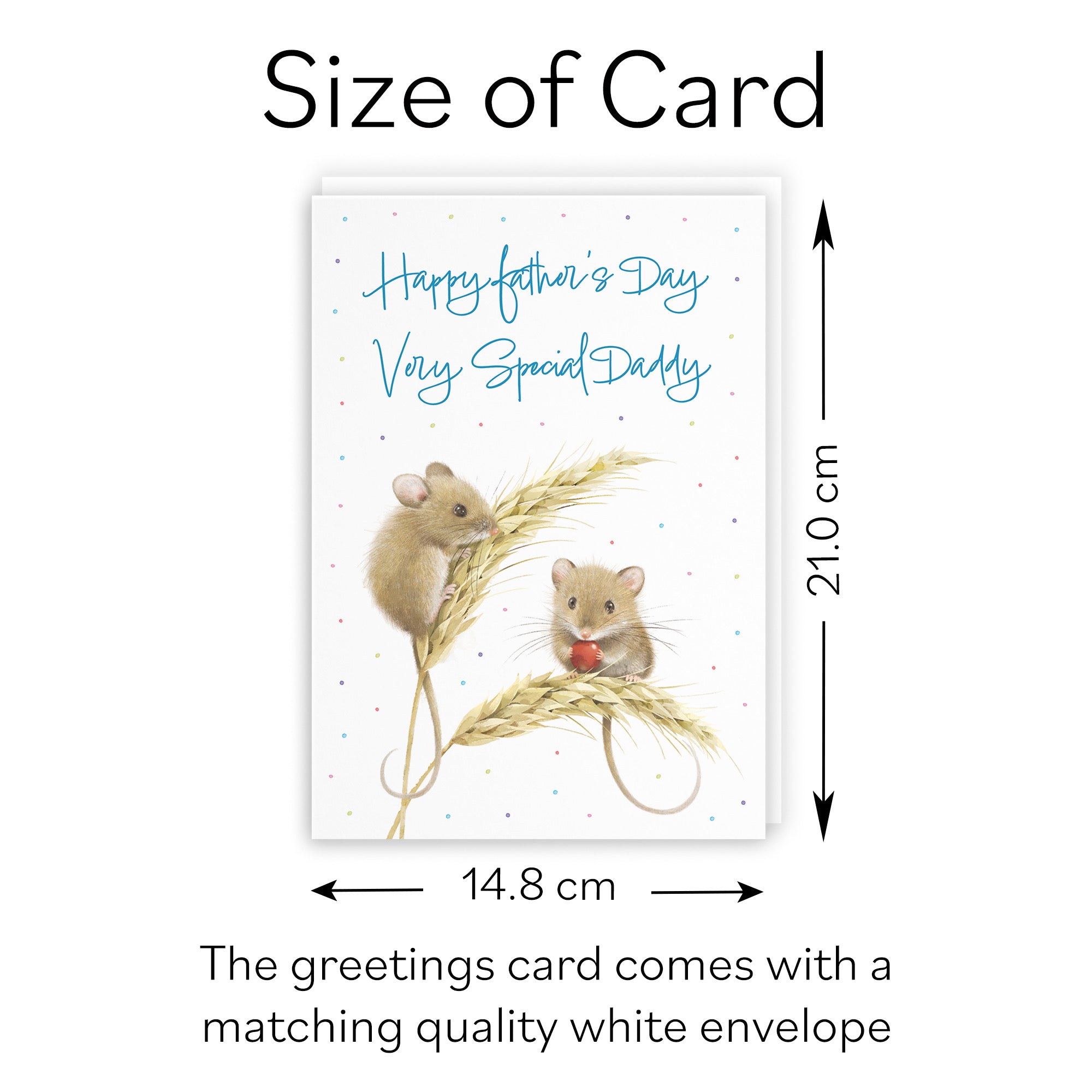 Daddy Father's Day Card Harvest Mice Milo's Gallery - Default Title (B0DG36H8MX)