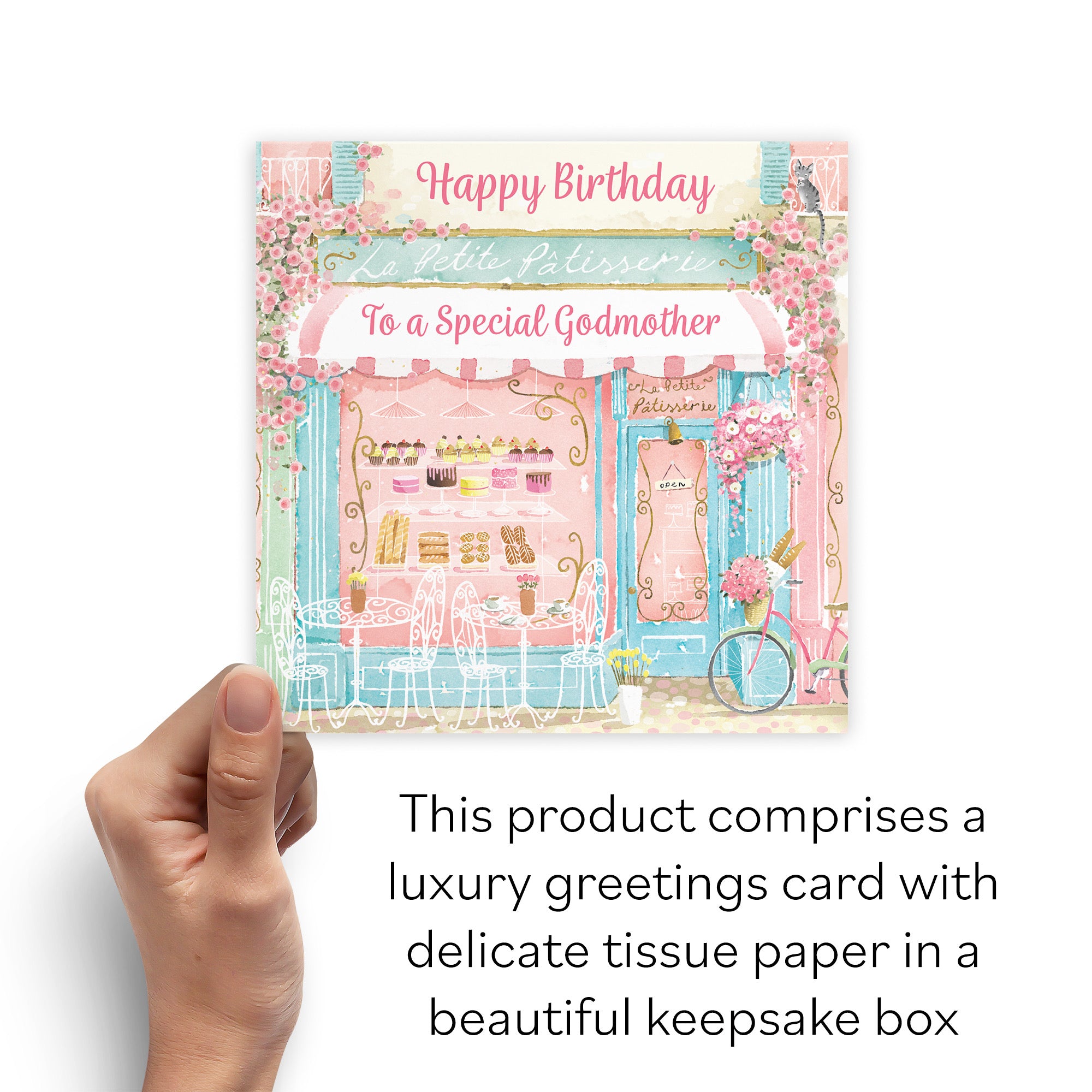 Boxed La Petite Patisserie Godmother Birthday Card Milo's Gallery - Default Title (B0DGJCQS1P)