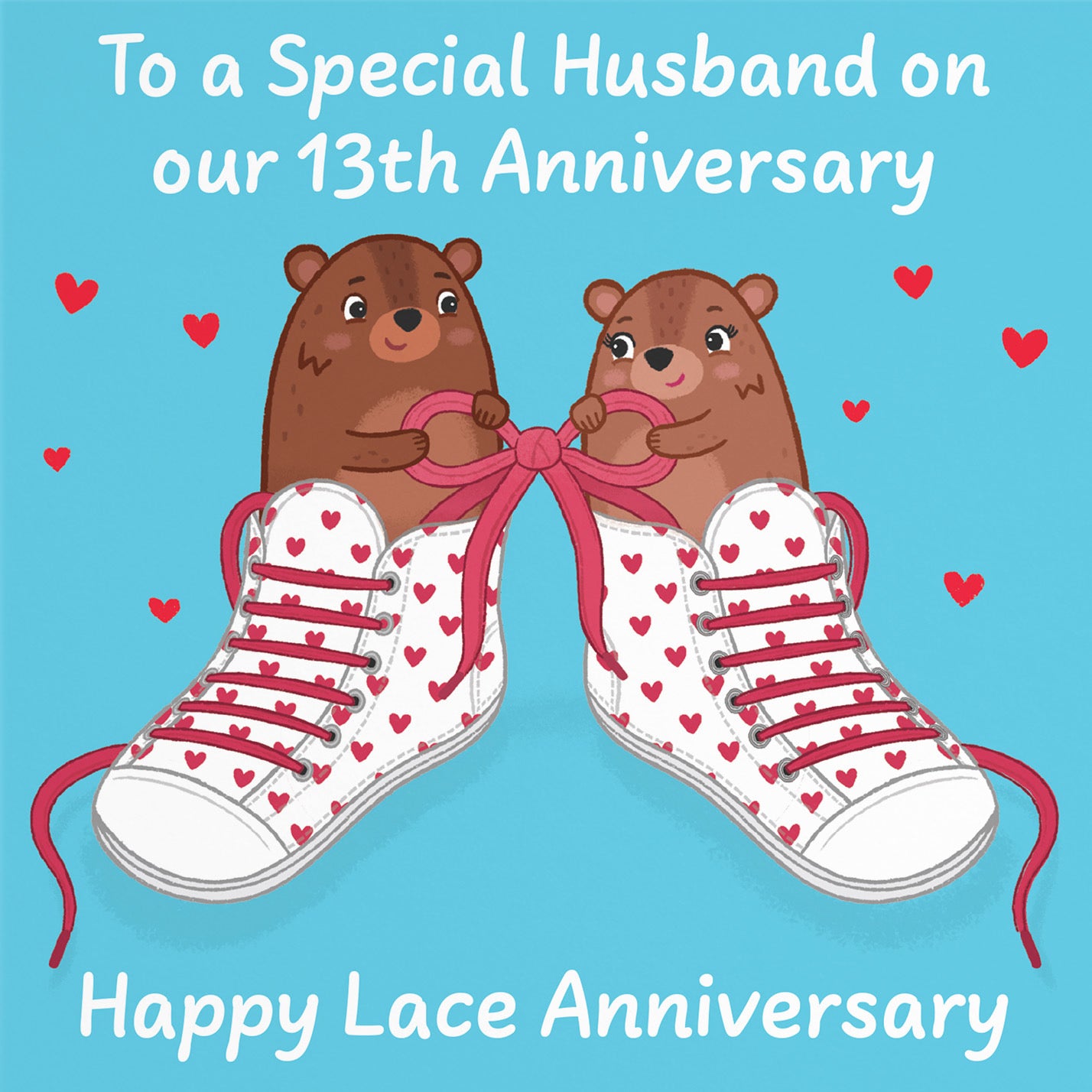 13th Husband Anniversary Card Love Story - Default Title (B0DHW756TM)