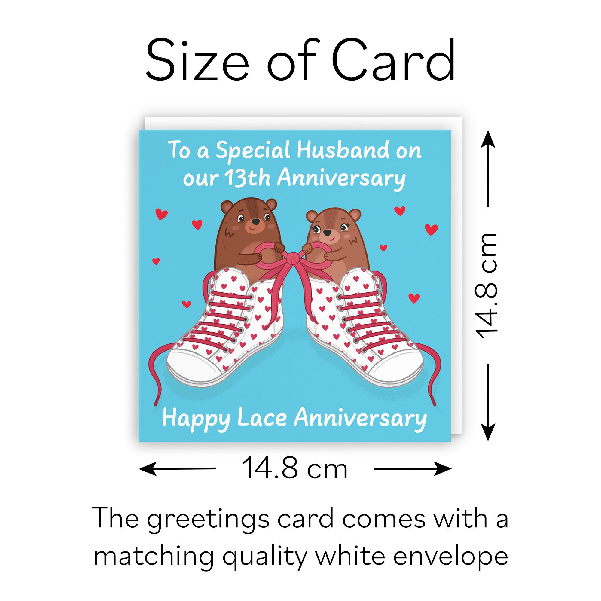 13th Husband Anniversary Card Love Story - Default Title (B0DHW756TM)