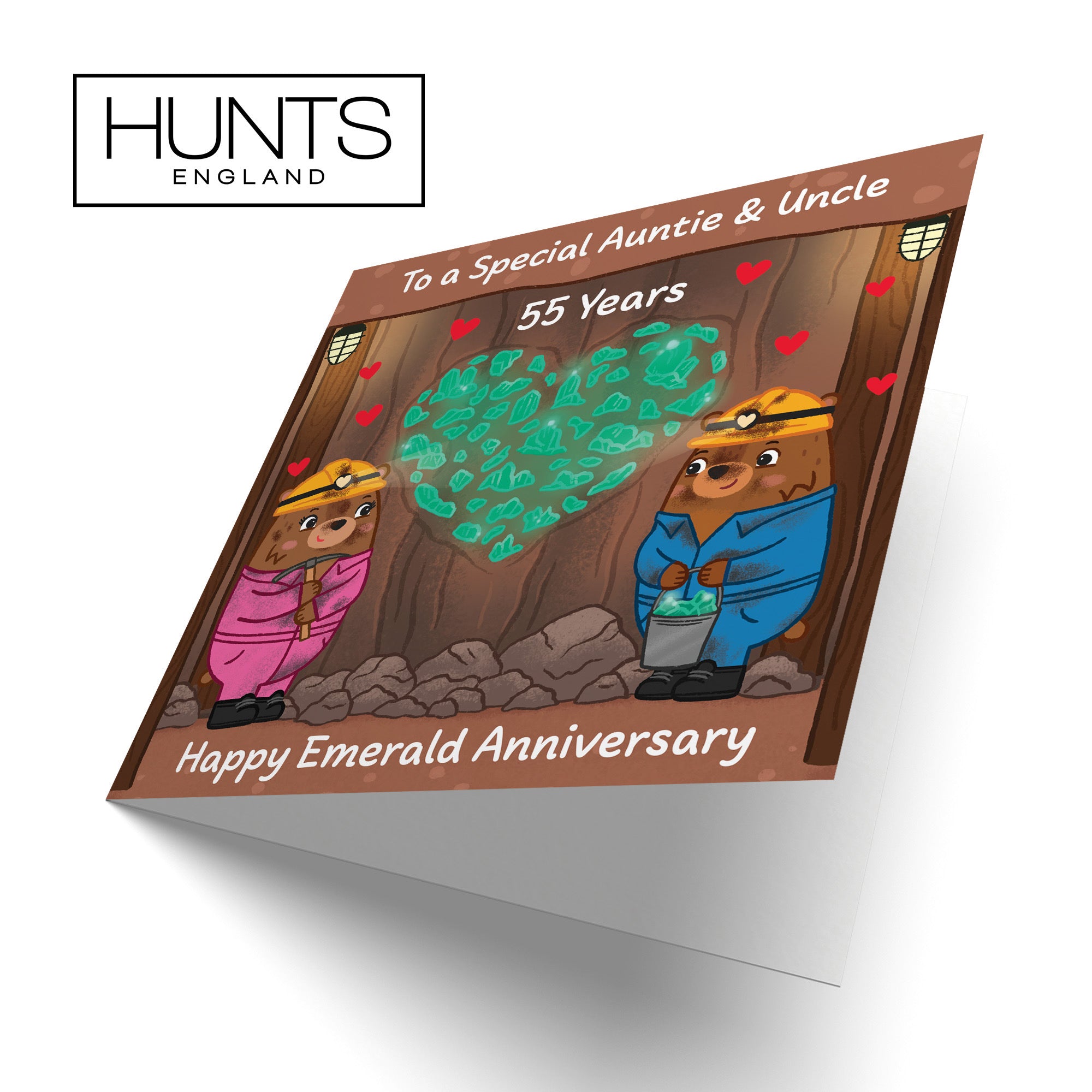 55th Auntie And Uncle Anniversary Card Love Story - Default Title (B0DHW756TN)