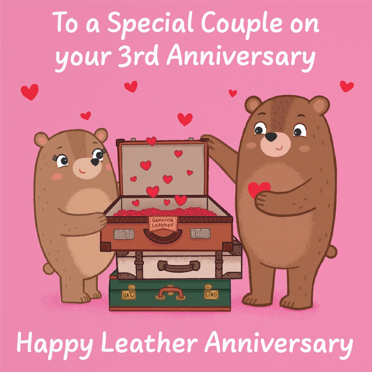 3rd Couple Anniversary Card Love Story - Default Title (B0DHW7H8RF)