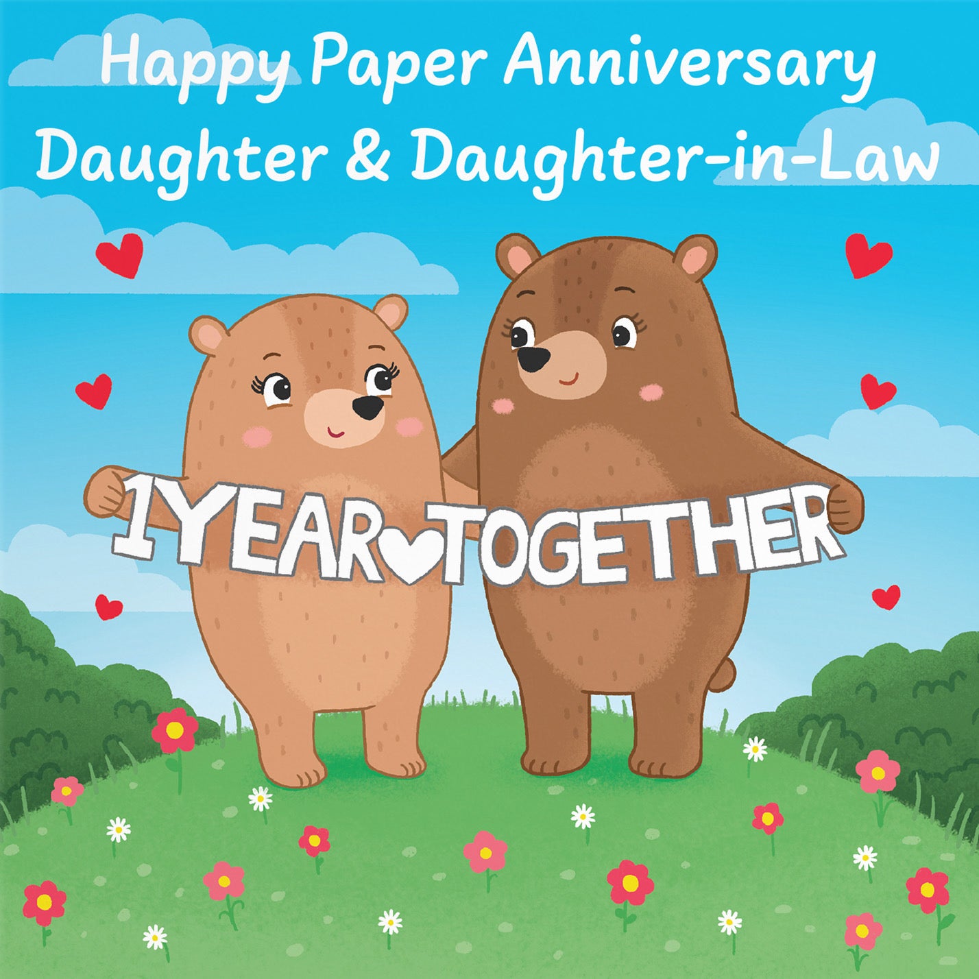 1st Daughter And Daughter In Law Anniversary Card Love Story - Default Title (B0DHW7MJ8Q)