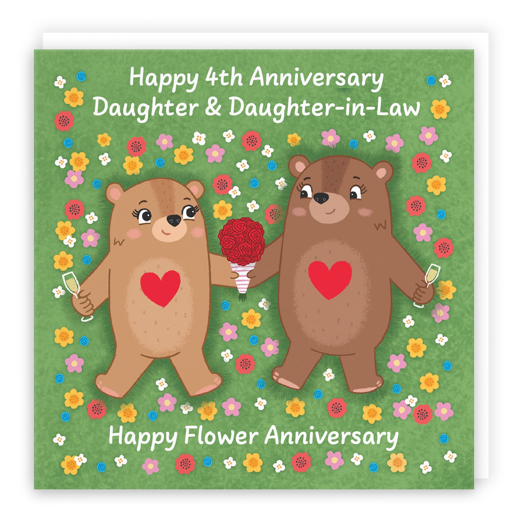 4th Daughter And Daughter In Law Anniversary Card Love Story - Default Title (B0DHW7PP2R)