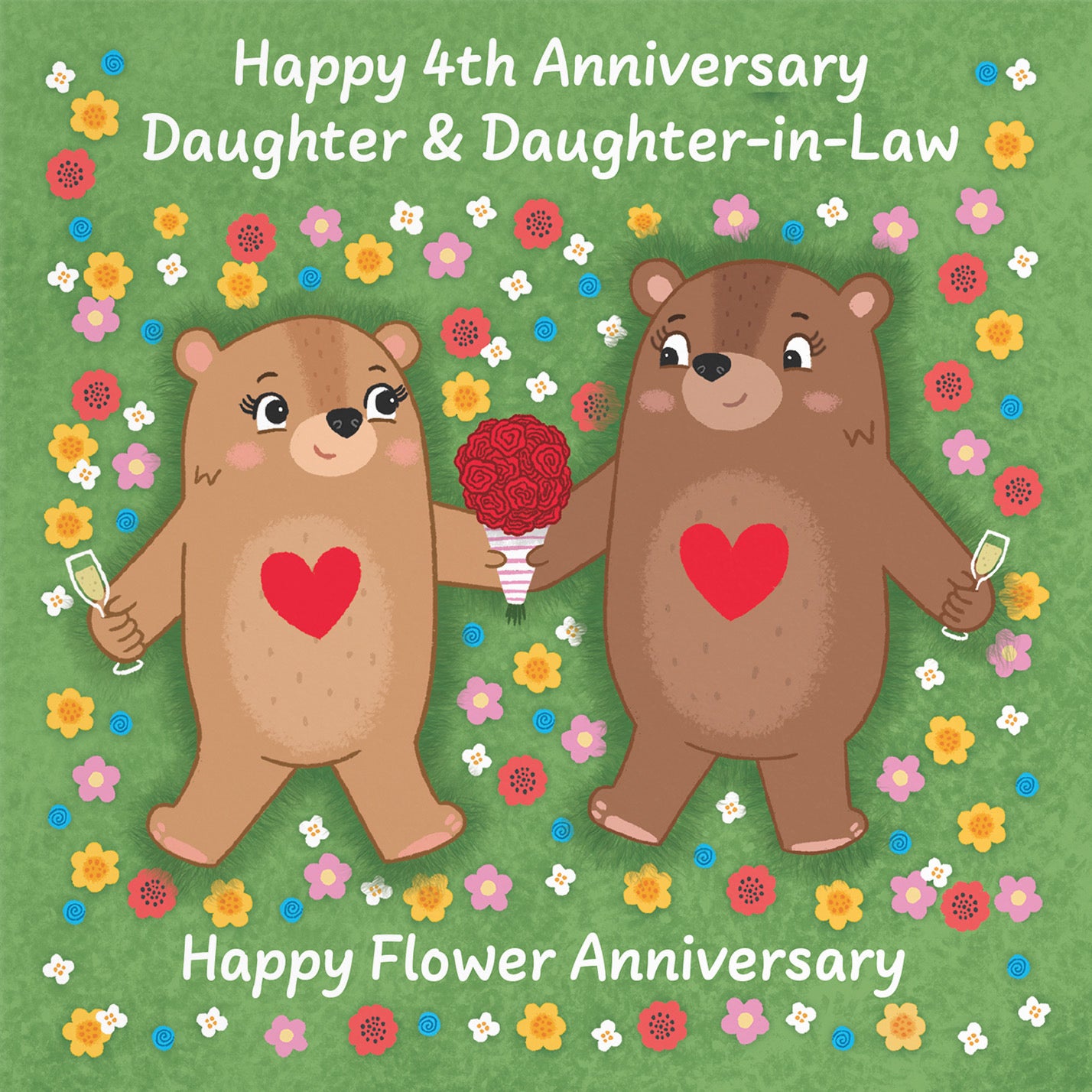 4th Daughter And Daughter In Law Anniversary Card Love Story - Default Title (B0DHW7PP2R)