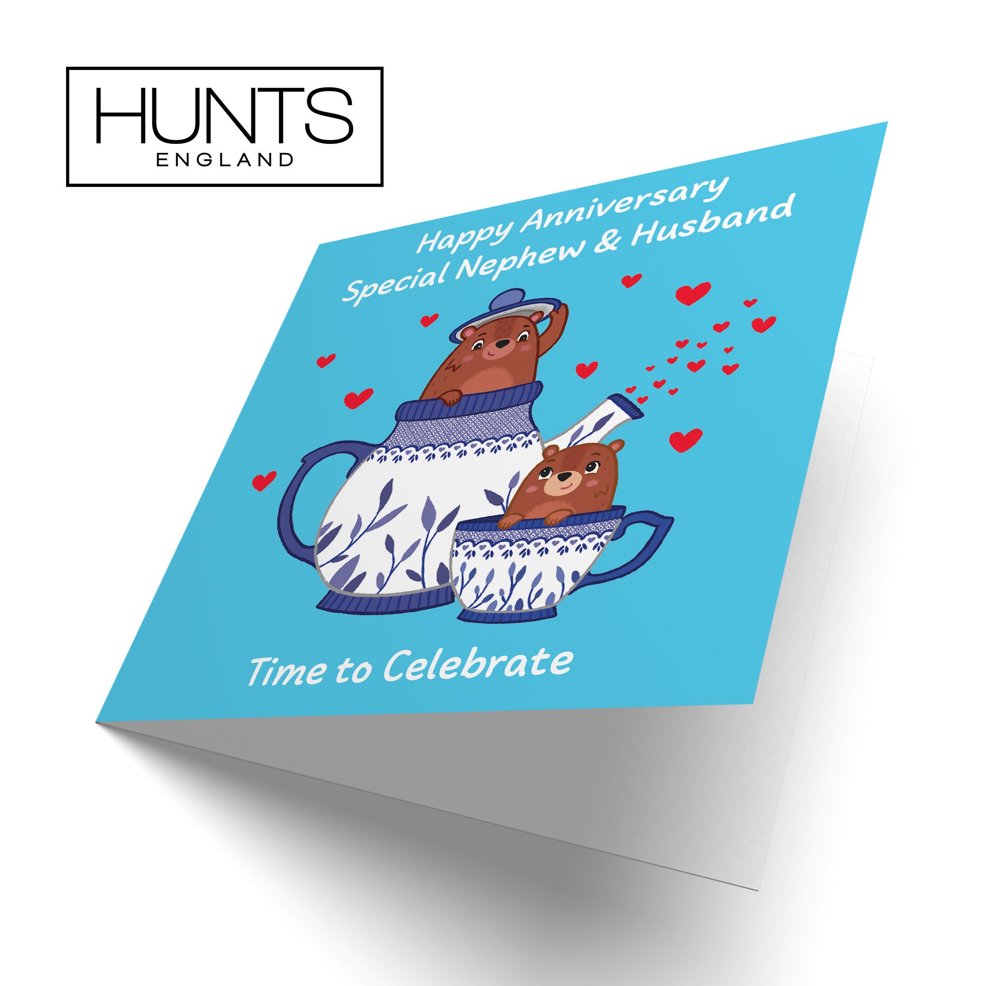 Nephew And Husband Anniversary Card Teapot Love Story - Default Title (B0DHW7RP6N)