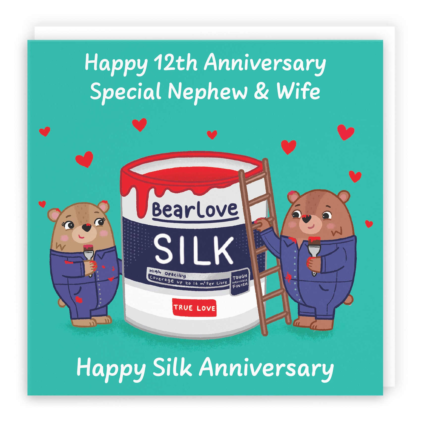 12th Nephew And Wife Anniversary Card Love Story - Default Title (B0DHW7RP6S)