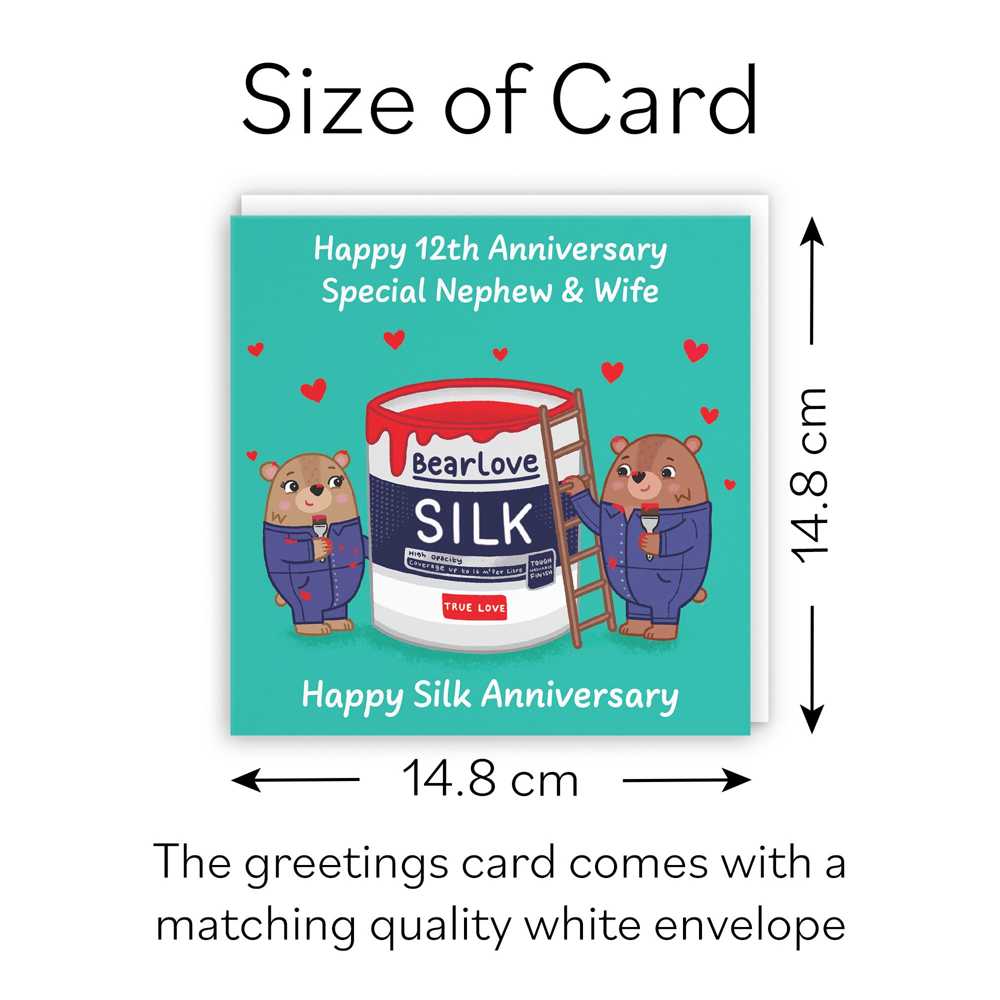 12th Nephew And Wife Anniversary Card Love Story - Default Title (B0DHW7RP6S)