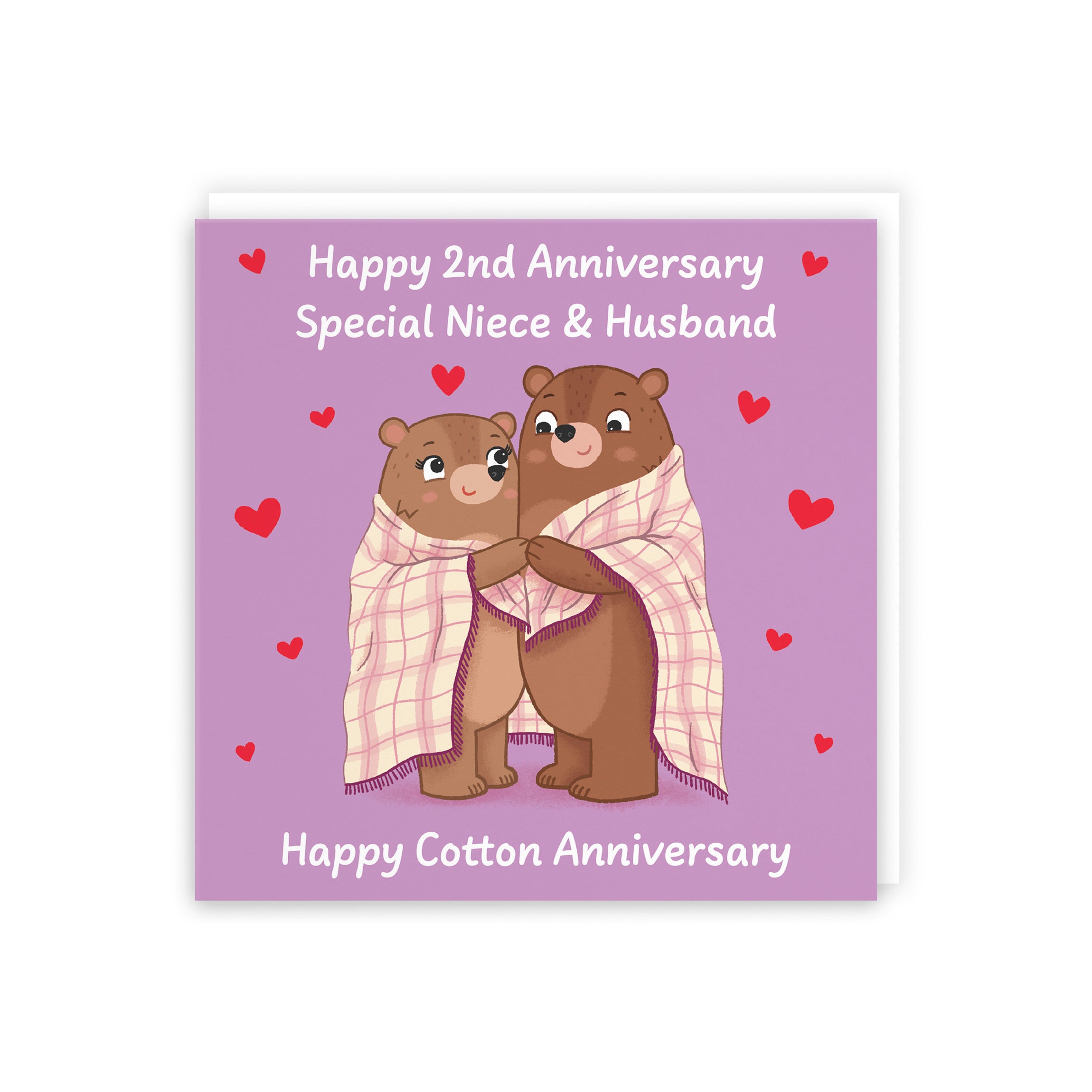 2nd Niece And Husband Anniversary Card Love Story - Default Title (B0DHW7XK7T)