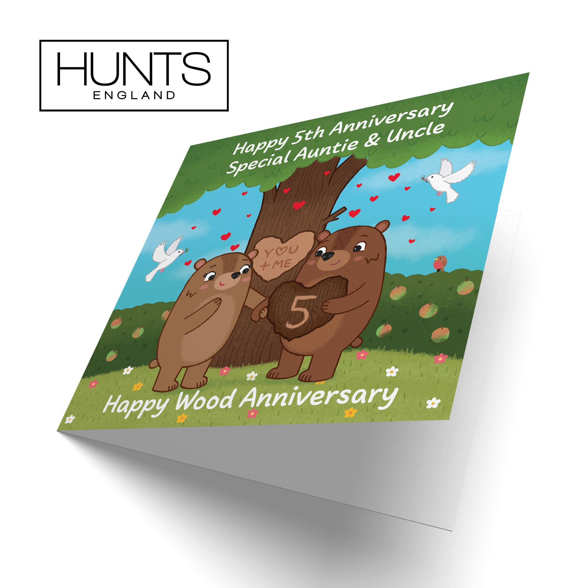 5th Auntie And Uncle Anniversary Card Love Story - Default Title (B0DHW7YBJP)