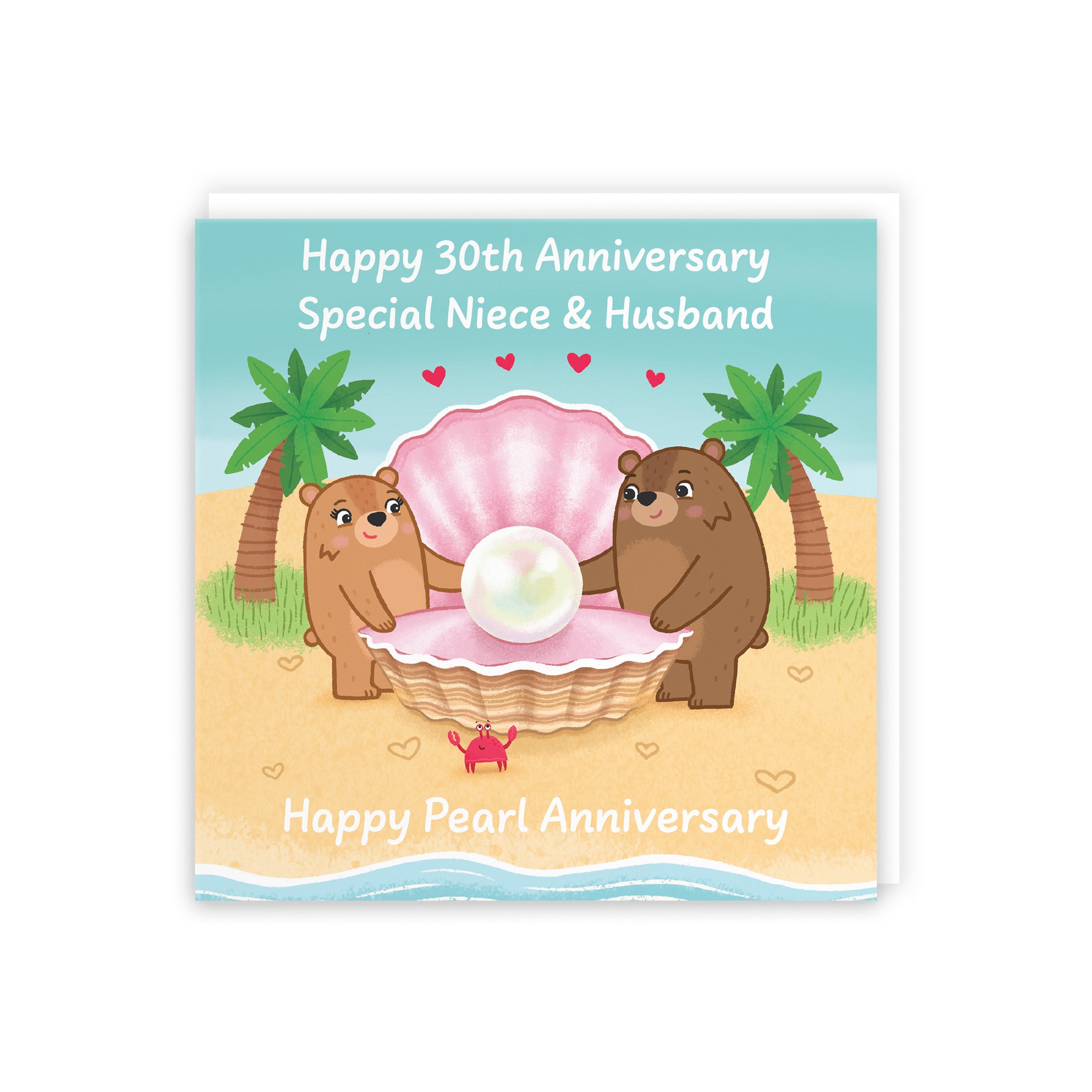 30th Niece And Husband Anniversary Card Love Story - Default Title (B0DHW7ZJP7)