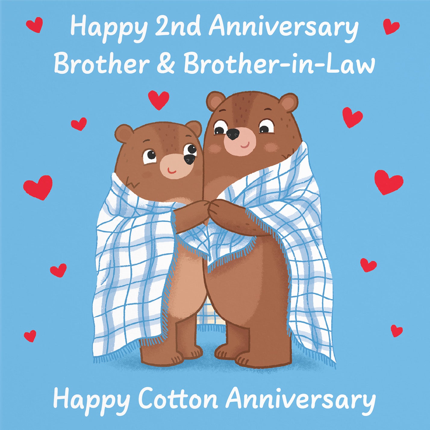 2nd Brother And Brother In Law Anniversary Card Love Story - Default Title (B0DHW82KCW)