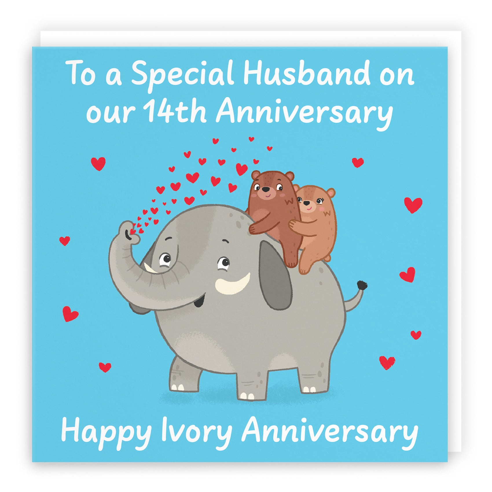 14th Husband Anniversary Card Love Story - Default Title (B0DHW831F6)