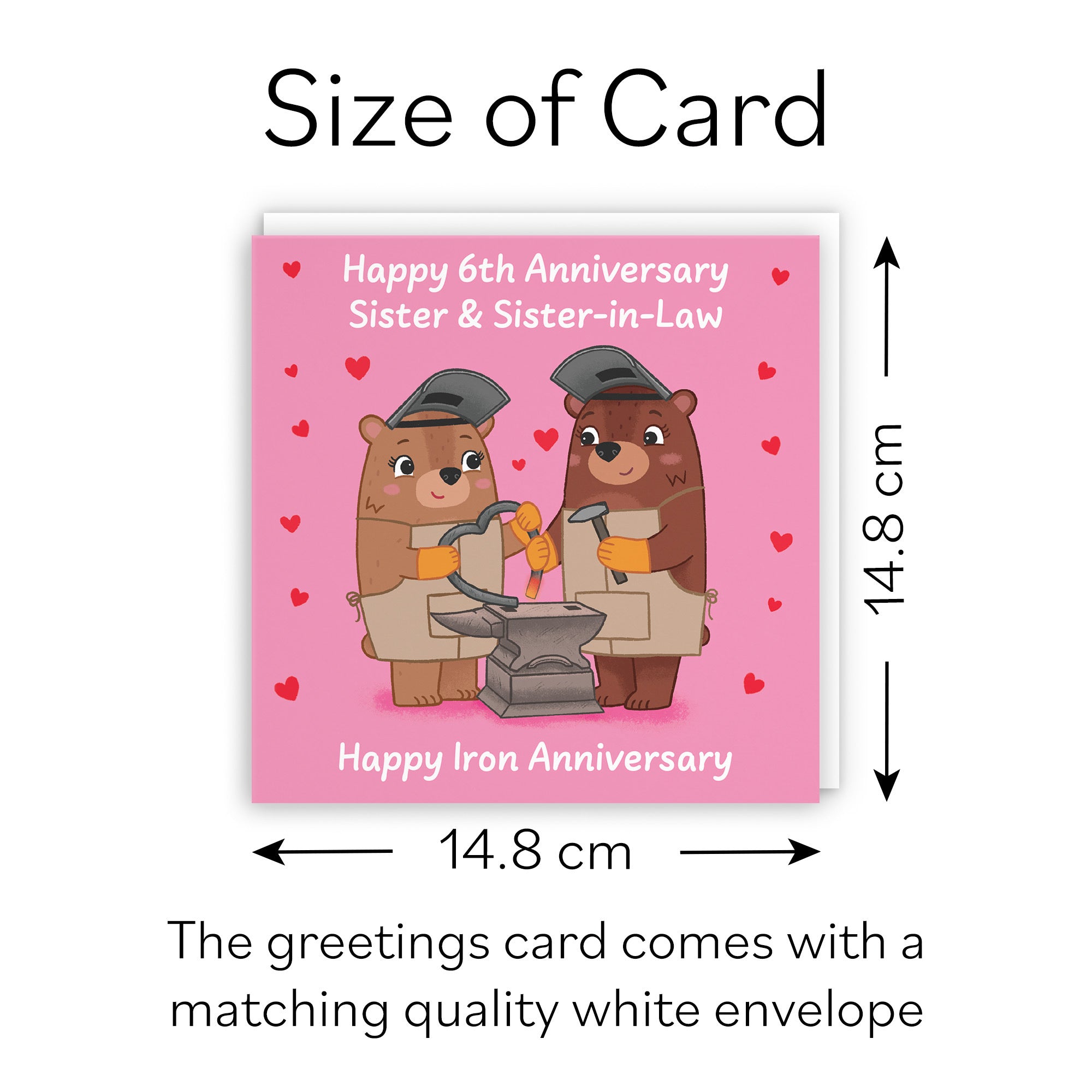 6th Sister And Sister In Law Anniversary Card Love Story - Default Title (B0DHW86SQZ)