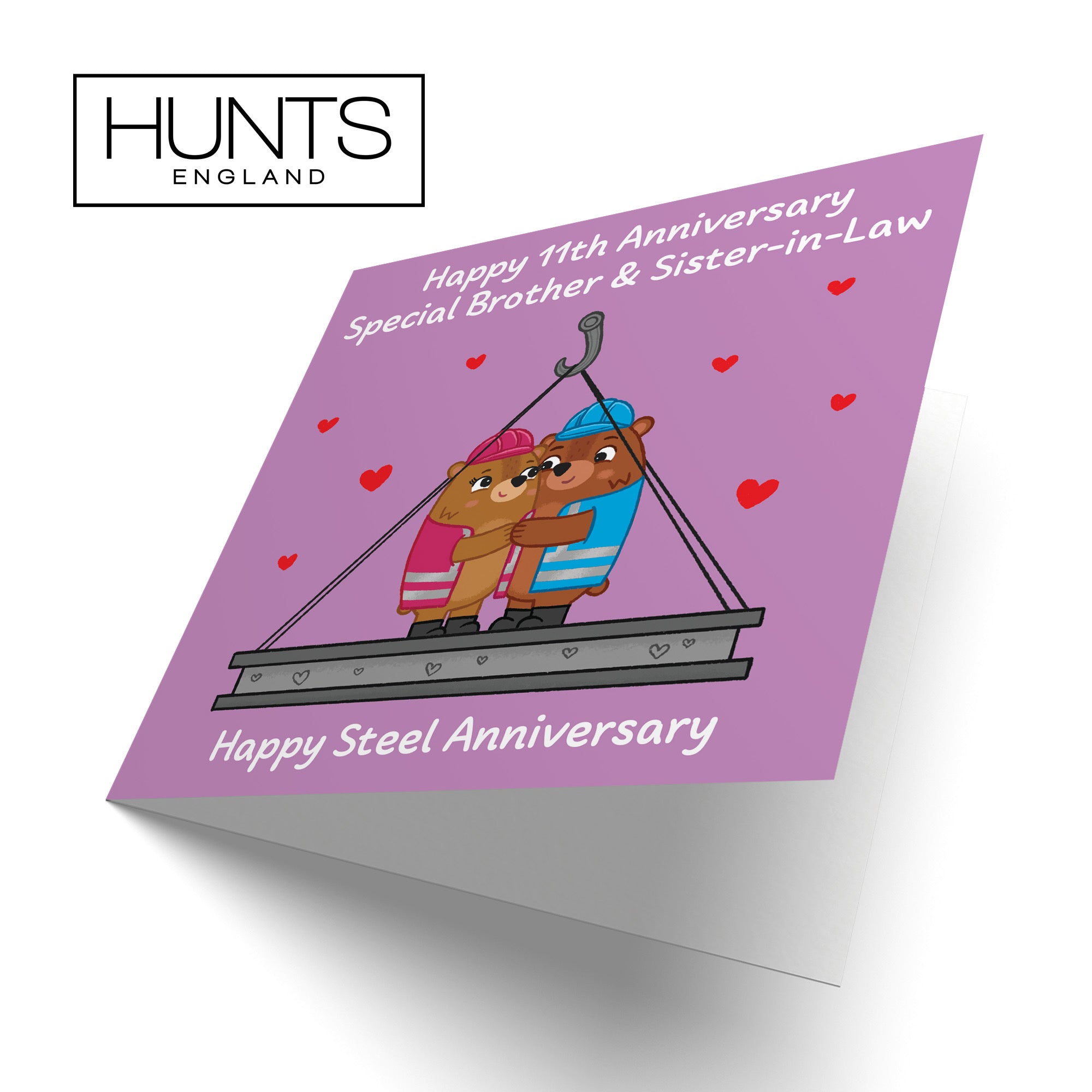 11th Brother And Sister In Law Anniversary Card Love Story - Default Title (B0DHW8D3ZN)