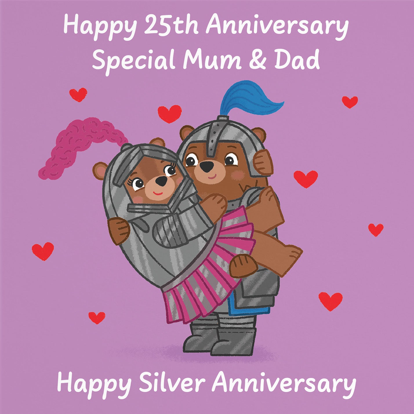 25th Mum And Dad Anniversary Card Love Story - Default Title (B0DHW8DQMR)