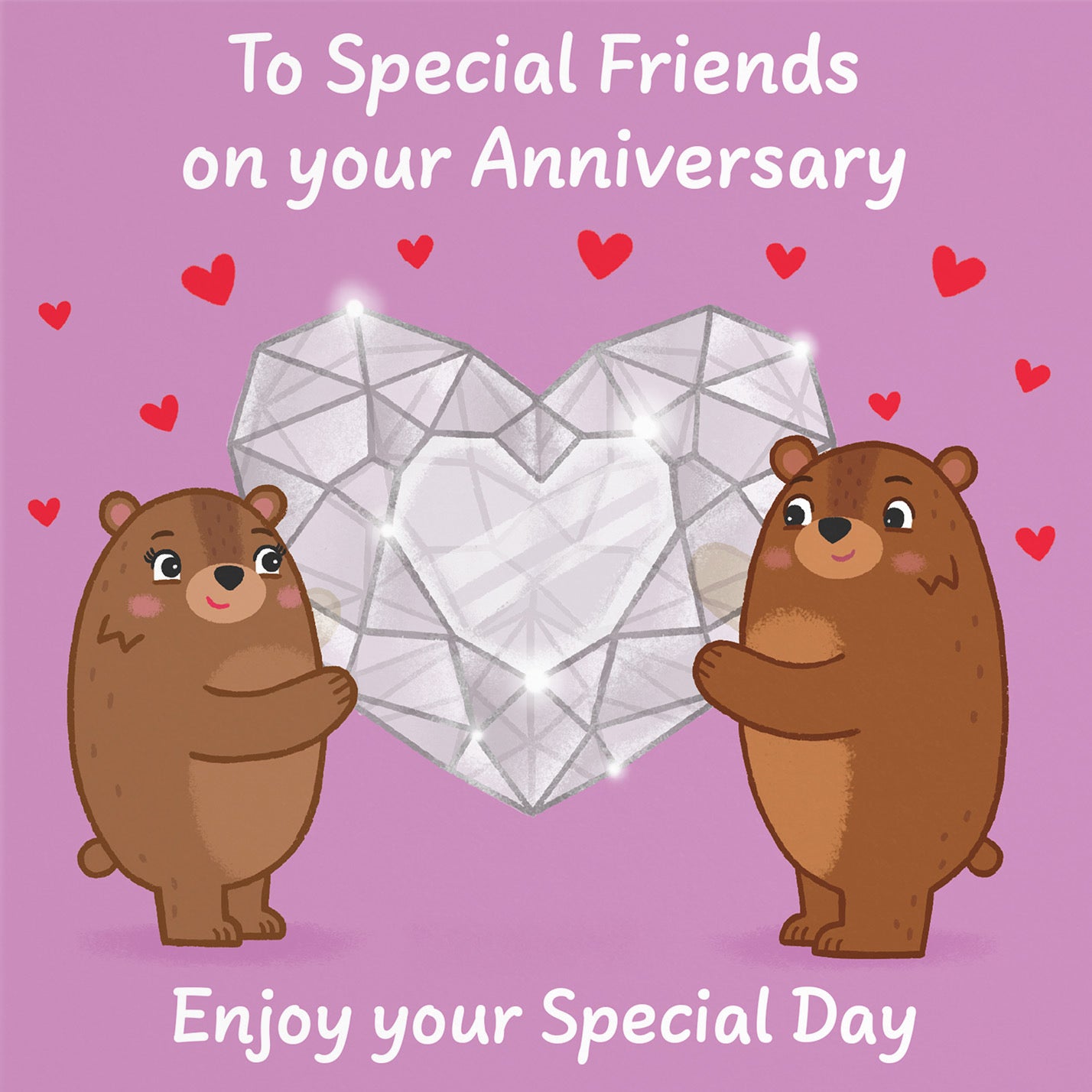 Friends Anniversary Card Sparkling Love Story - Default Title (B0DHW8DQMS)