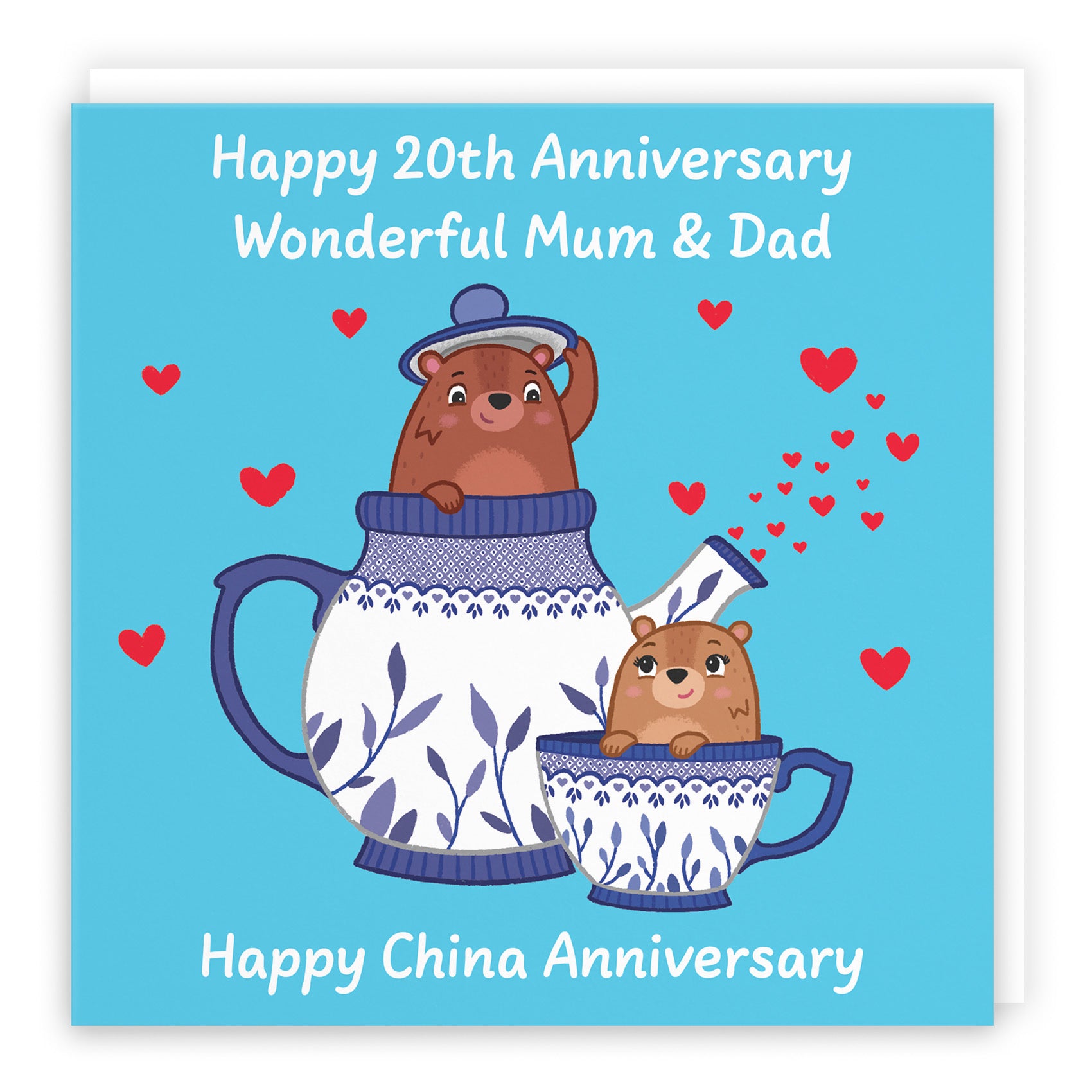 20th Mum And Dad Anniversary Card Love Story - Default Title (B0DHW8K21K)