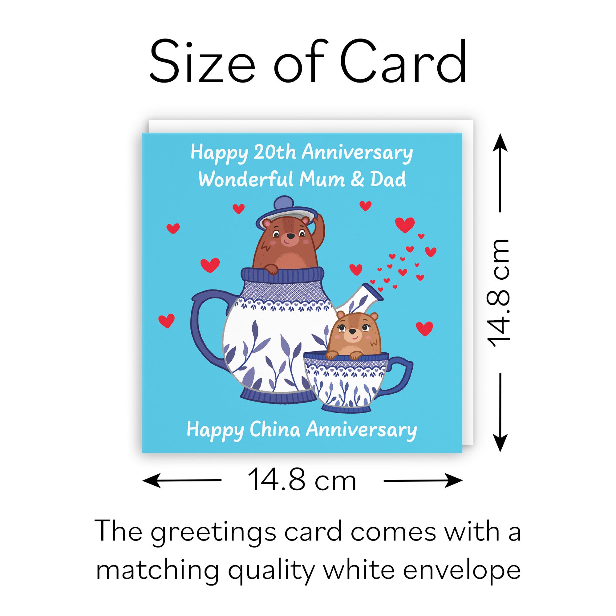 20th Mum And Dad Anniversary Card Love Story - Default Title (B0DHW8K21K)