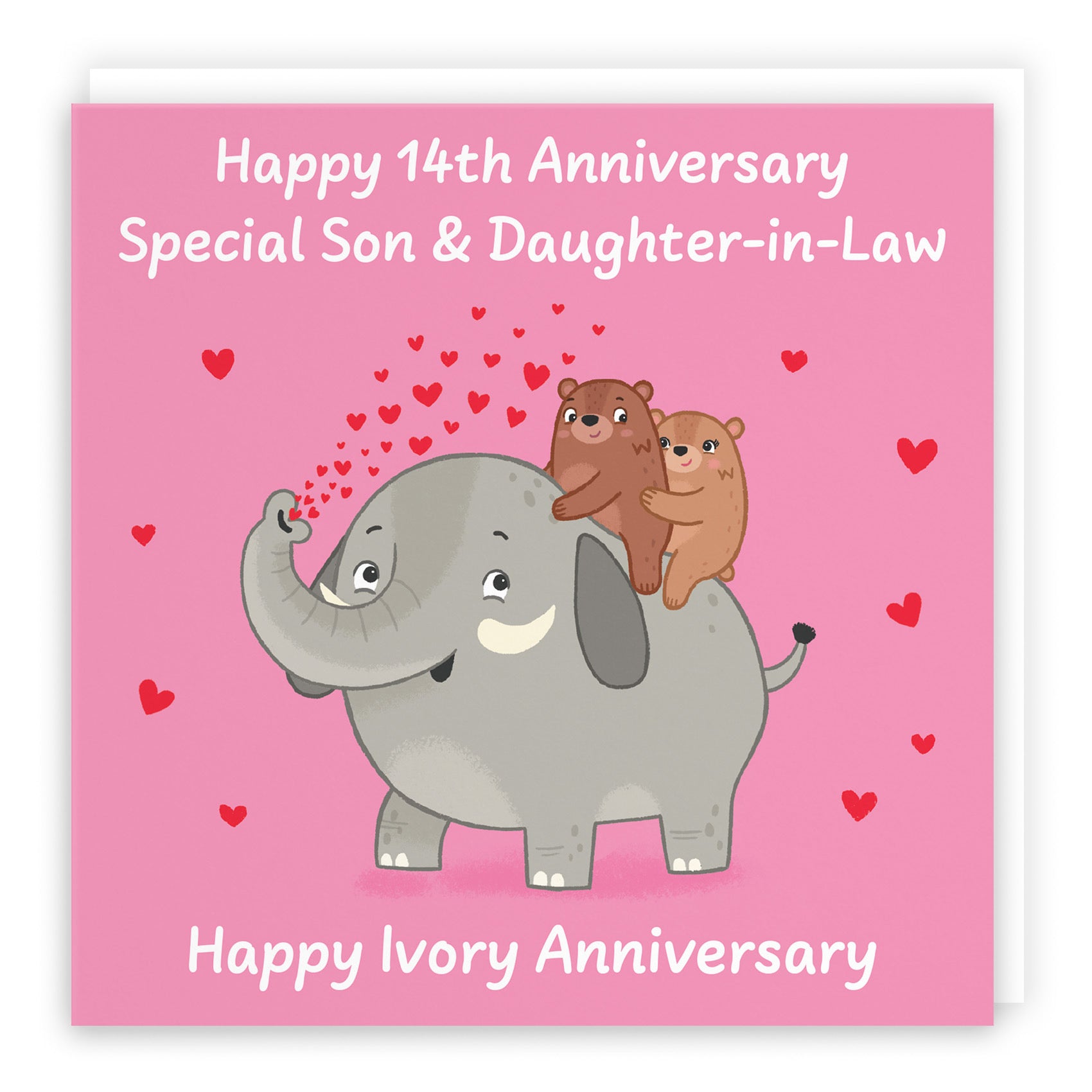 14th Son And Daughter In Law Anniversary Card Love Story - Default Title (B0DHW8KF9R)