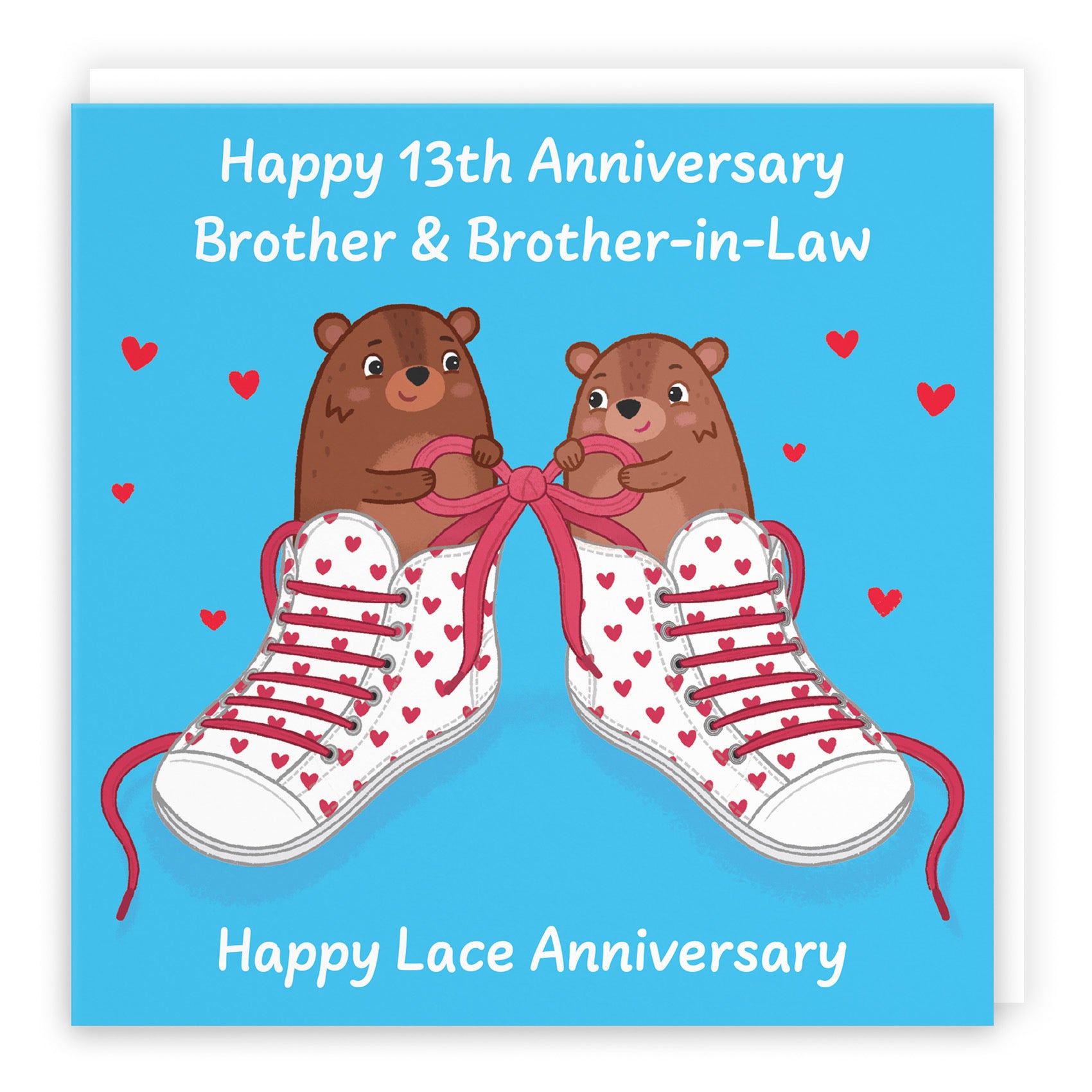 13th Brother And Brother In Law Anniversary Card Love Story - Default Title (B0DHW8L4TR)