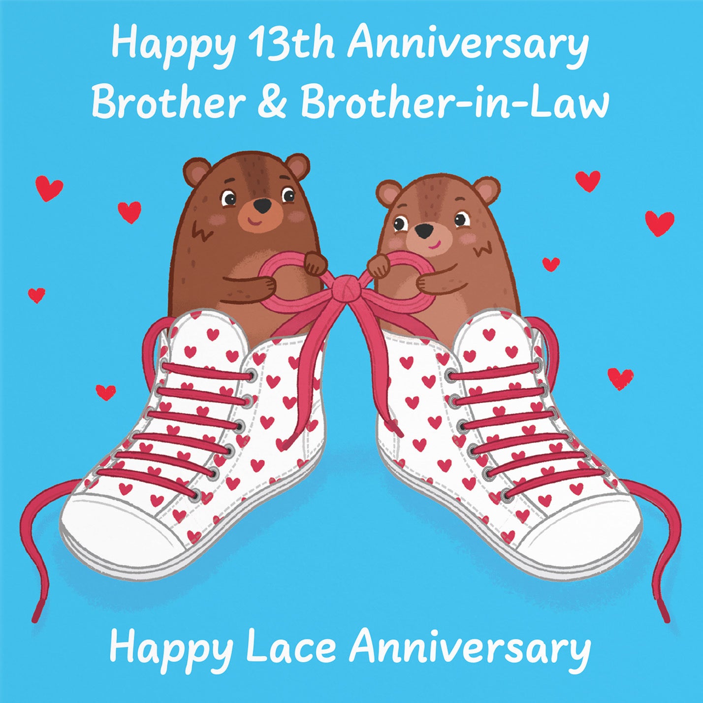 13th Brother And Brother In Law Anniversary Card Love Story - Default Title (B0DHW8L4TR)