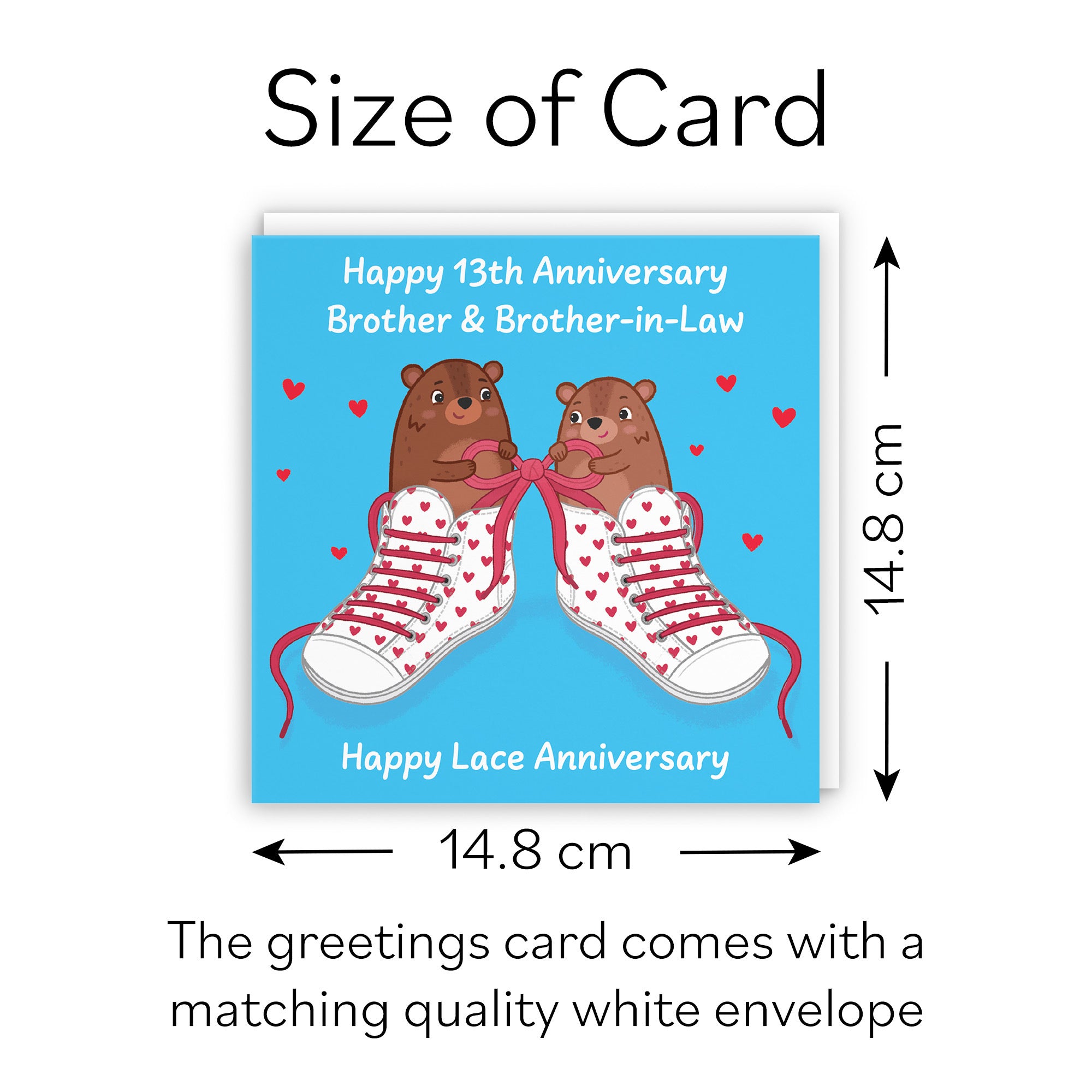 13th Brother And Brother In Law Anniversary Card Love Story - Default Title (B0DHW8L4TR)