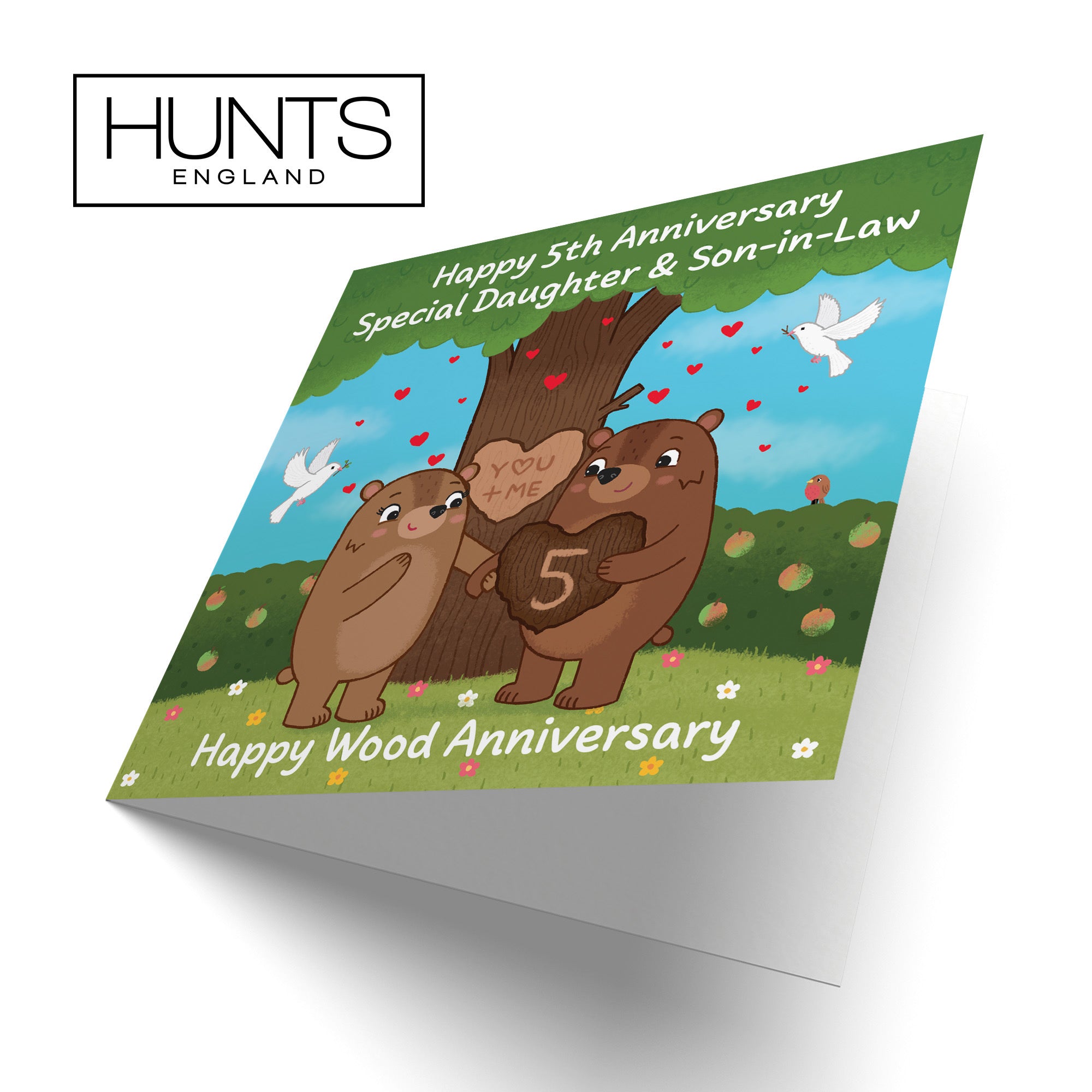 5th Daughter And Son In Law Anniversary Card Love Story - Default Title (B0DHW8LHD8)