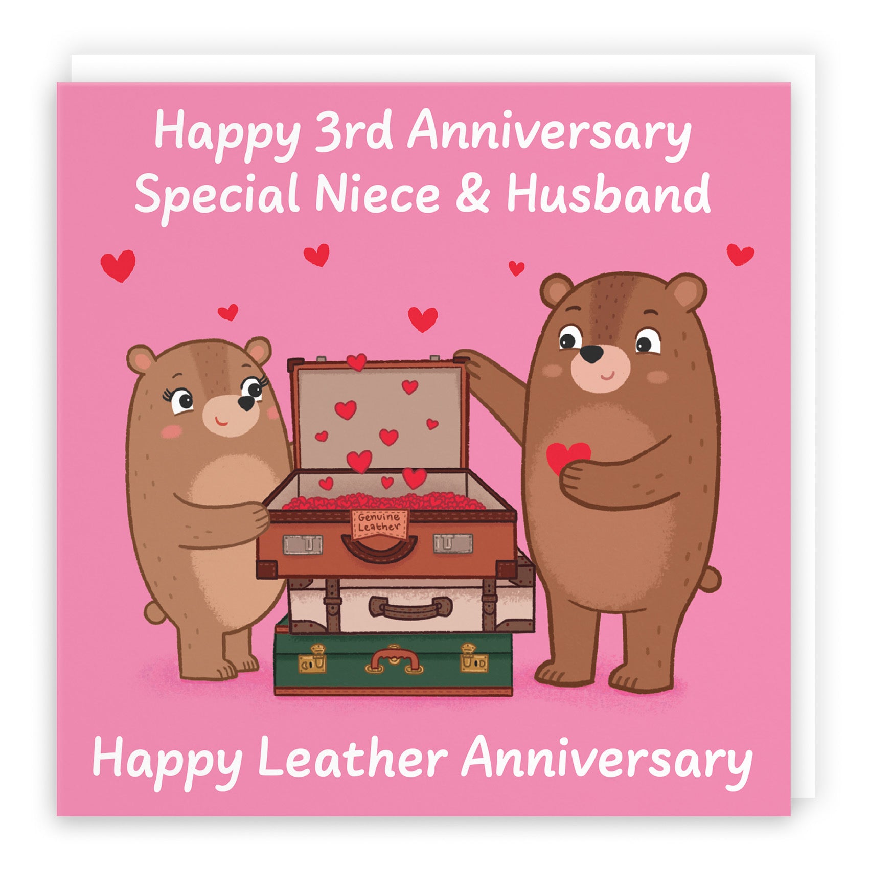 3rd Niece And Husband Anniversary Card Love Story - Default Title (B0DHW8LHDC)