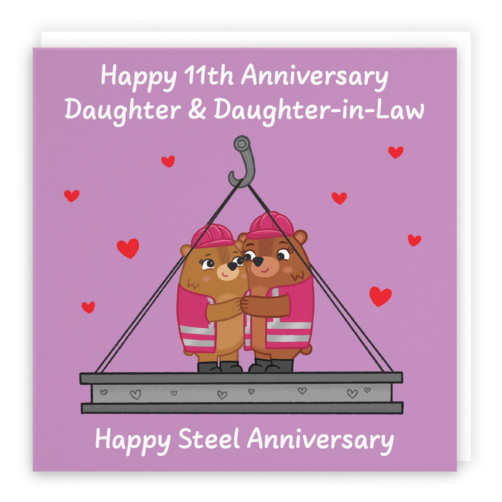 11th Daughter And Daughter In Law Anniversary Card Love Story - Default Title (B0DHW8MYP6)