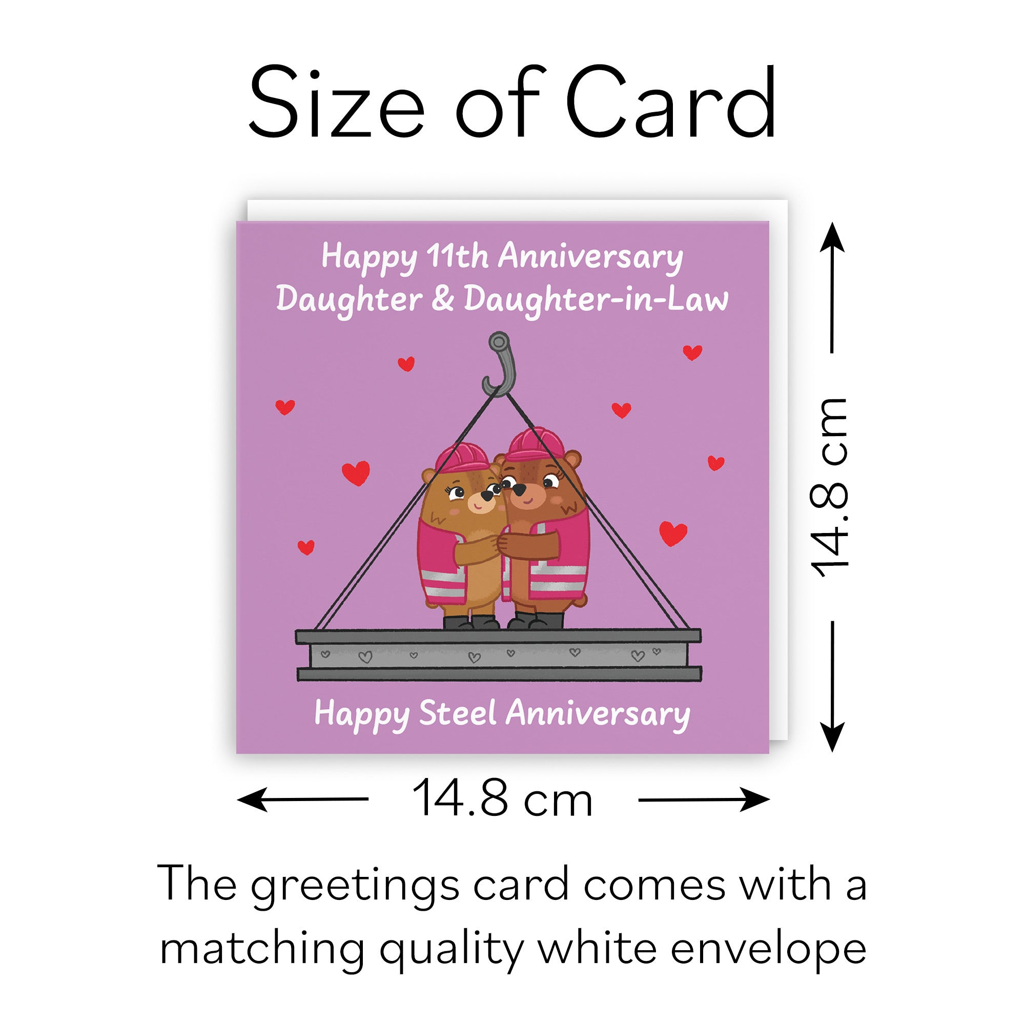 11th Daughter And Daughter In Law Anniversary Card Love Story - Default Title (B0DHW8MYP6)