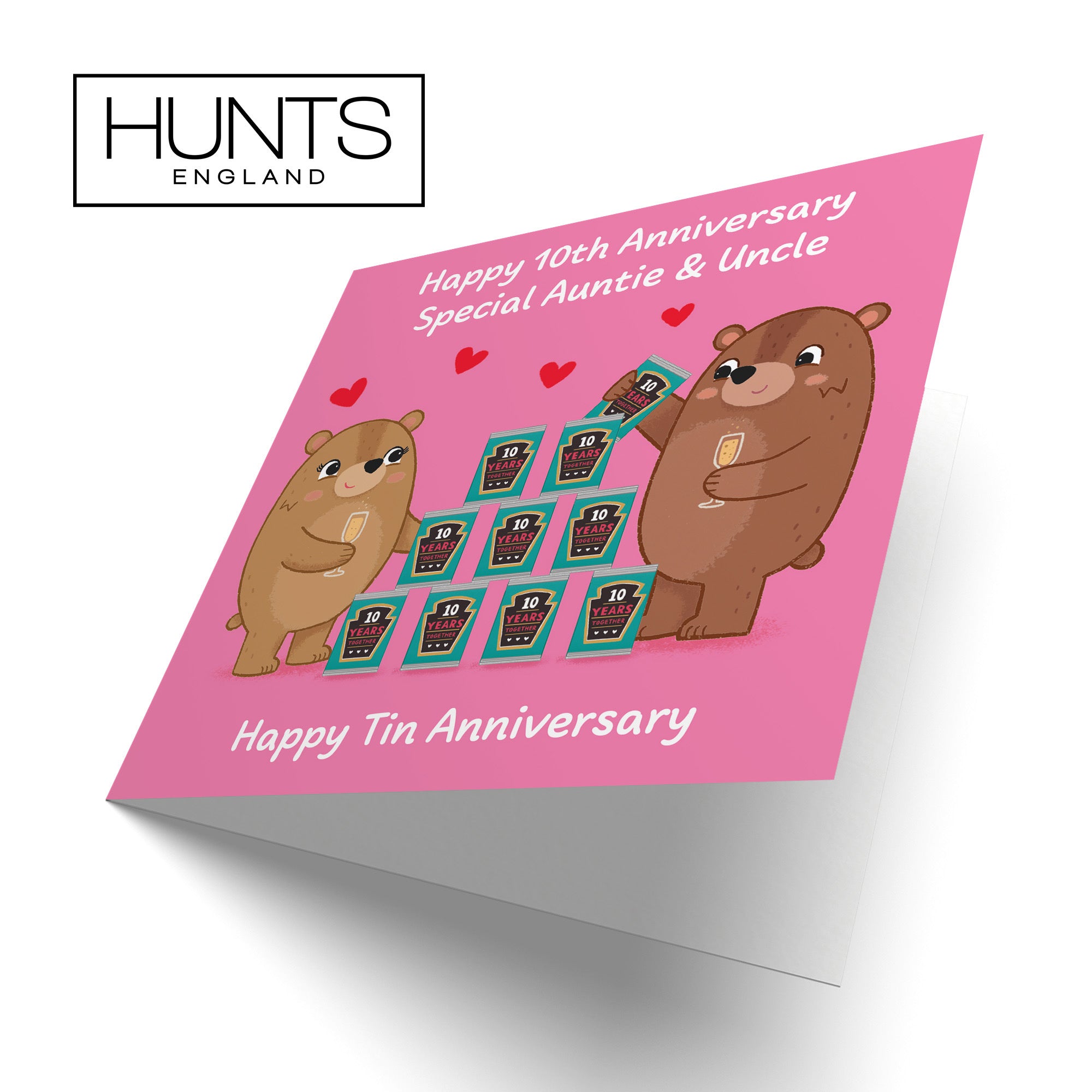 10th Auntie And Uncle Anniversary Card Love Story - Default Title (B0DHW8NHRB)