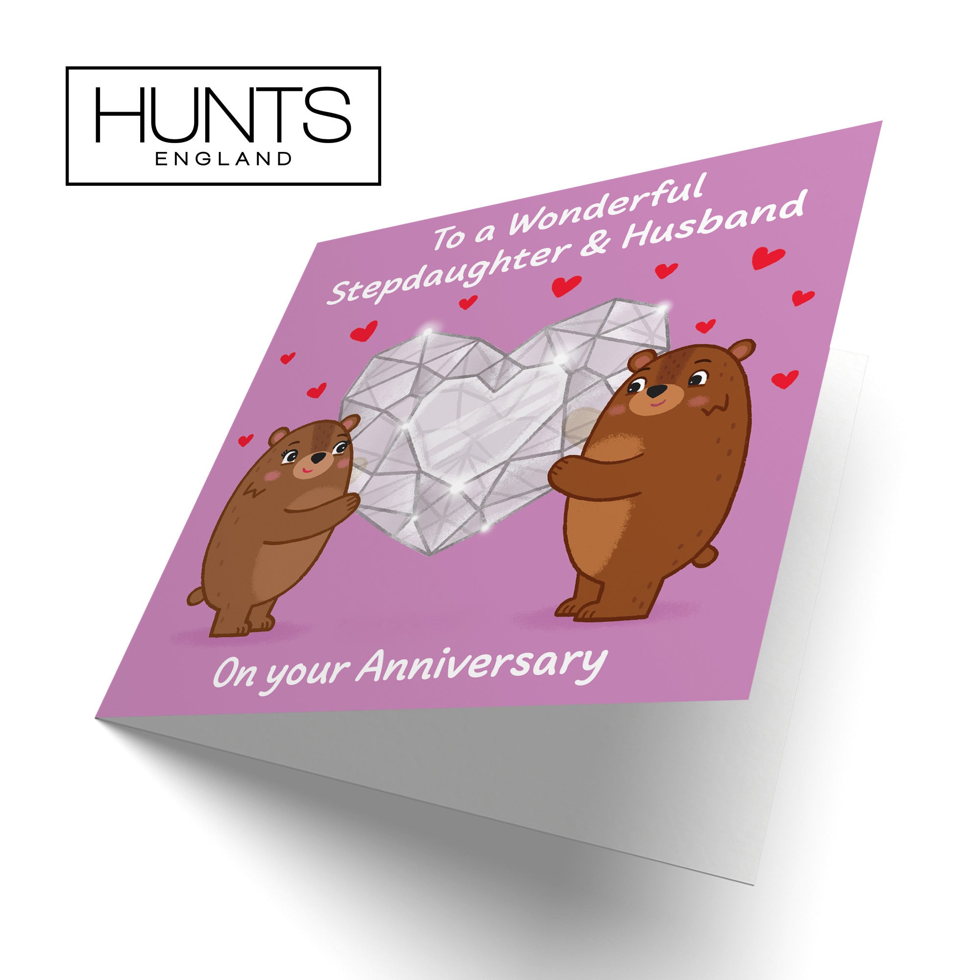 Stepdaughter And Husband Anniversary Card Sparkling Love Story - Default Title (B0DHW8NLVV)