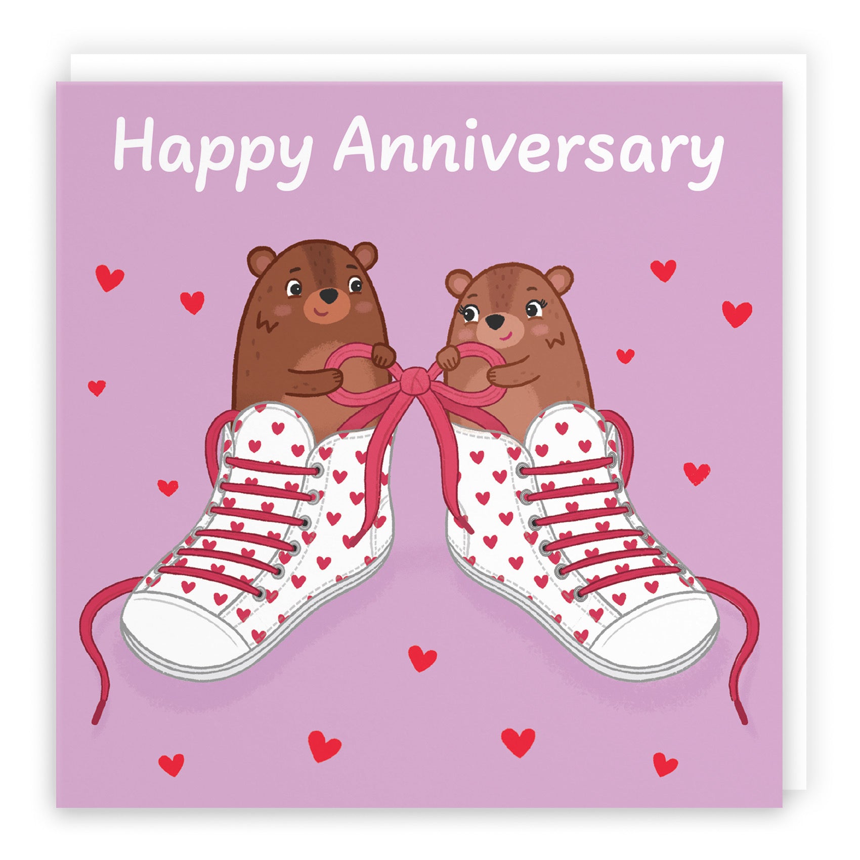 Love Laces Anniversary Card Love Story - Default Title (B0DHW8PCPB)