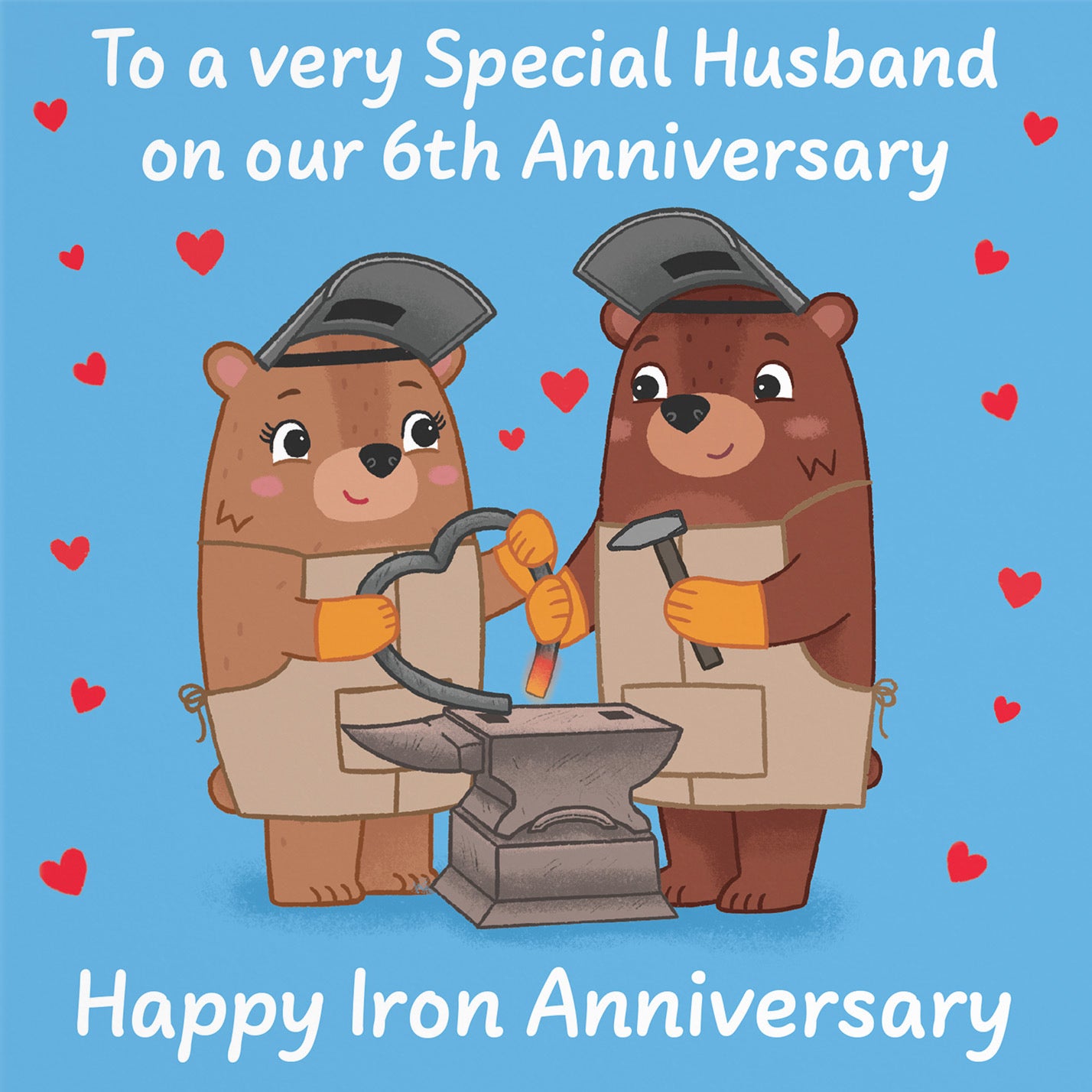 6th Husband Anniversary Card Love Story - Default Title (B0DHW8QH8Z)