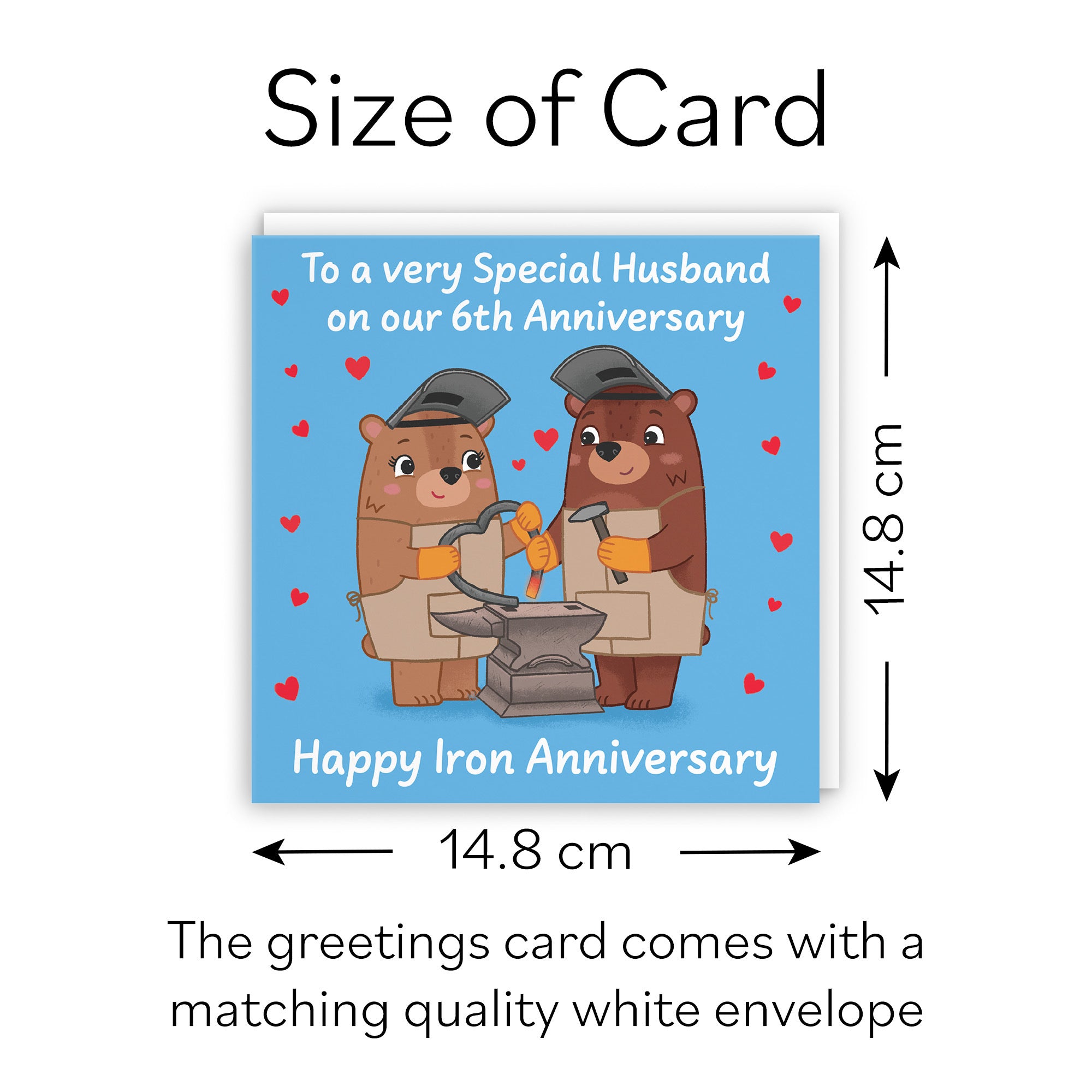 6th Husband Anniversary Card Love Story - Default Title (B0DHW8QH8Z)