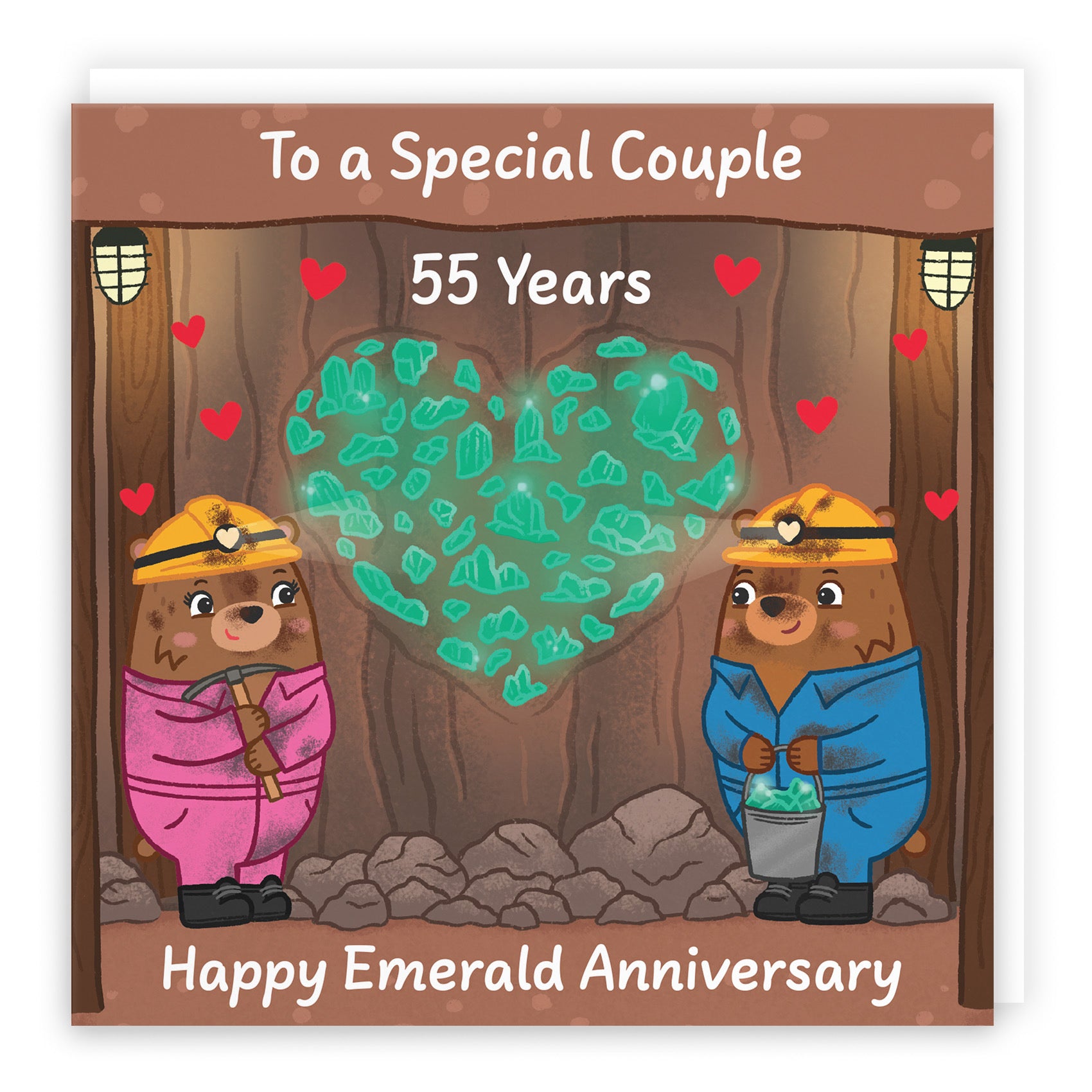 55th Couple Anniversary Card Love Story - Default Title (B0DHW8QN8B)